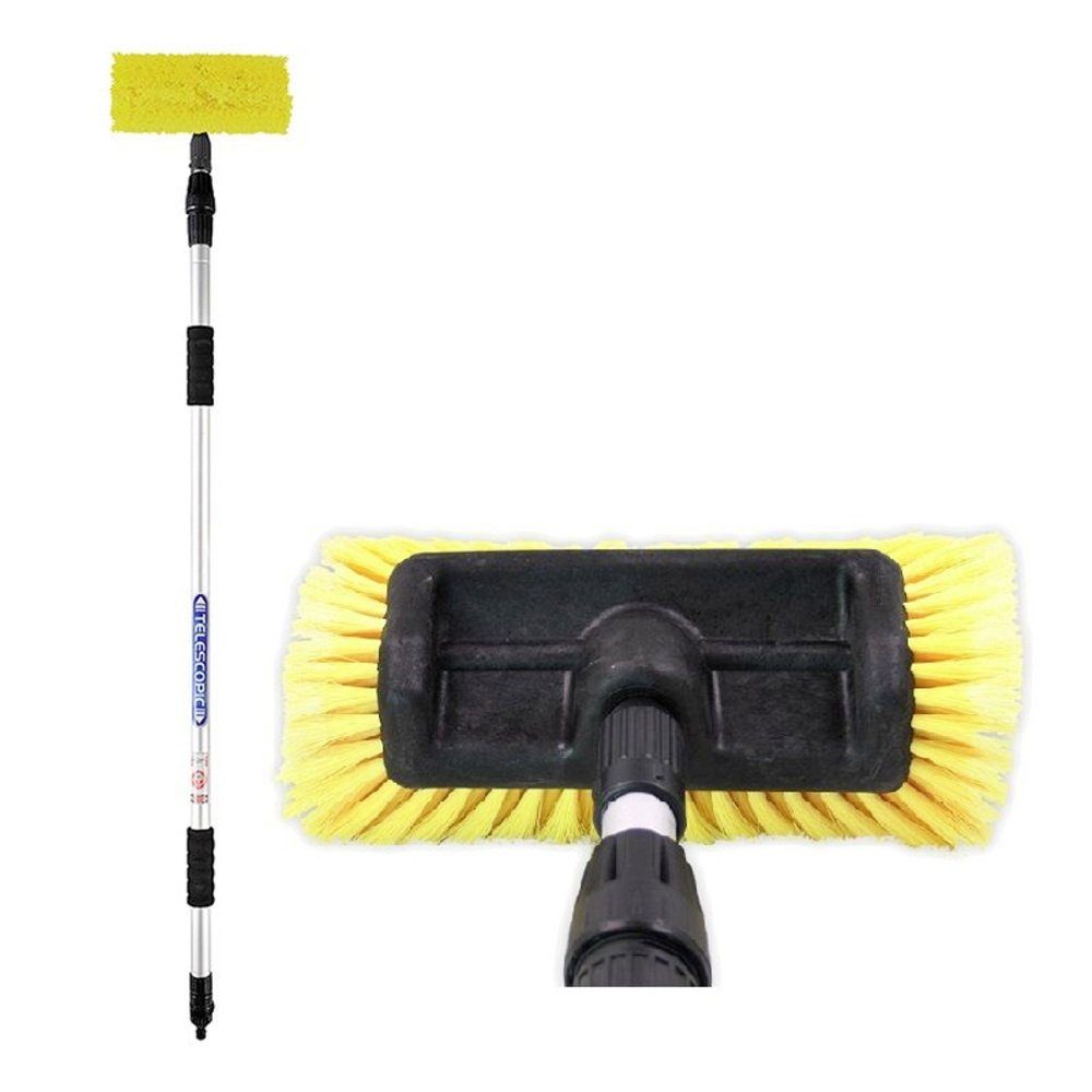 IWH Reinigungsstation Teleskopstange mit Wasserstopp und Waschbürste IWH 000203 1 Set
