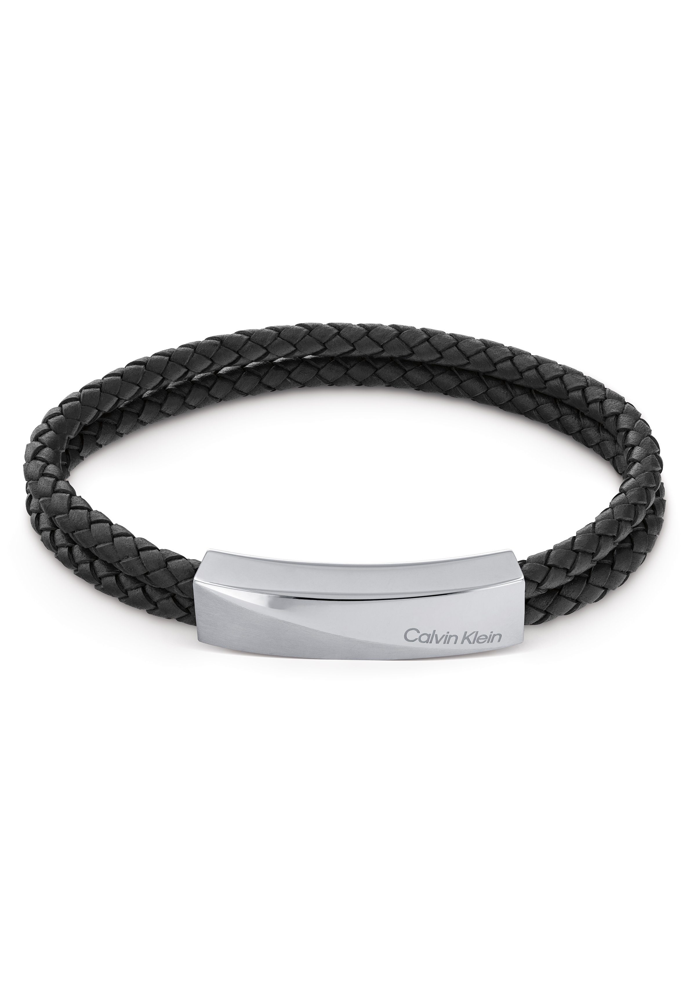 Calvin Klein Lederarmband Schmuck Edelstahl zu schwarz-edelstahlfarben Klein Wickelarmband, Underwear! Shirt, Jeans, Jacke, Calvin Lederarmband Sneaker, Hoodie, Armschmuck