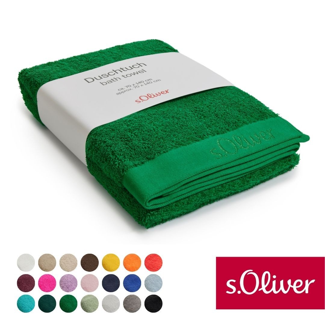 s.Oliver Duschtuch s.Oliver, Premium Qualität, 600 gr/m², auch als Sets erhältlich, Walkfrottier (1-St), große Farbauswahl, auch als Handtuch, Waschhandschuh, Gästetuch