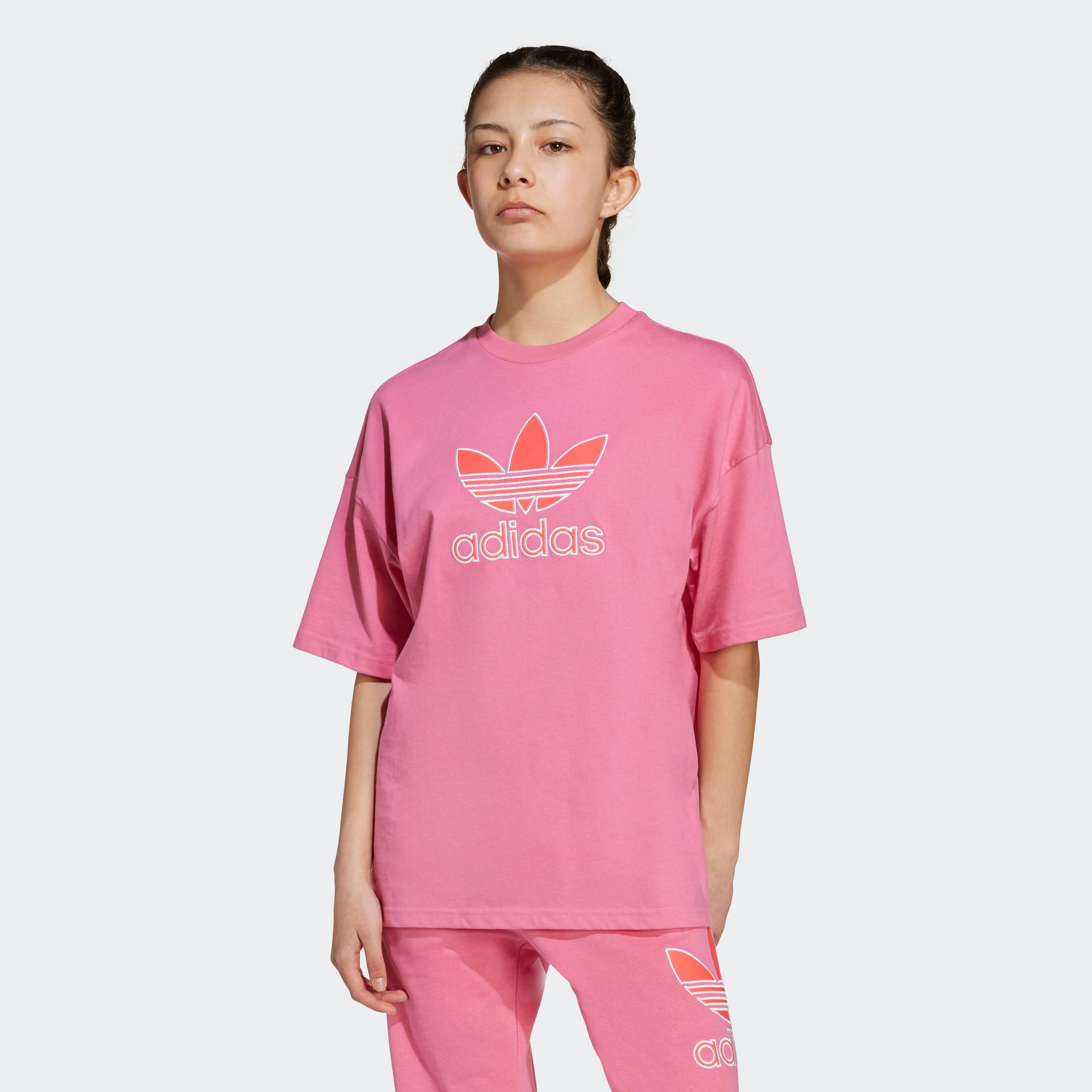 adidas Originals T-Shirt OVERSIZE TREFOIL lockerer und lässiger Schnitt, für Kinder, mit großem Trefoil-Logo