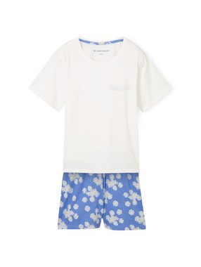 TOM TAILOR Pyjama Kurz-Pyjama mit Blumenmuster