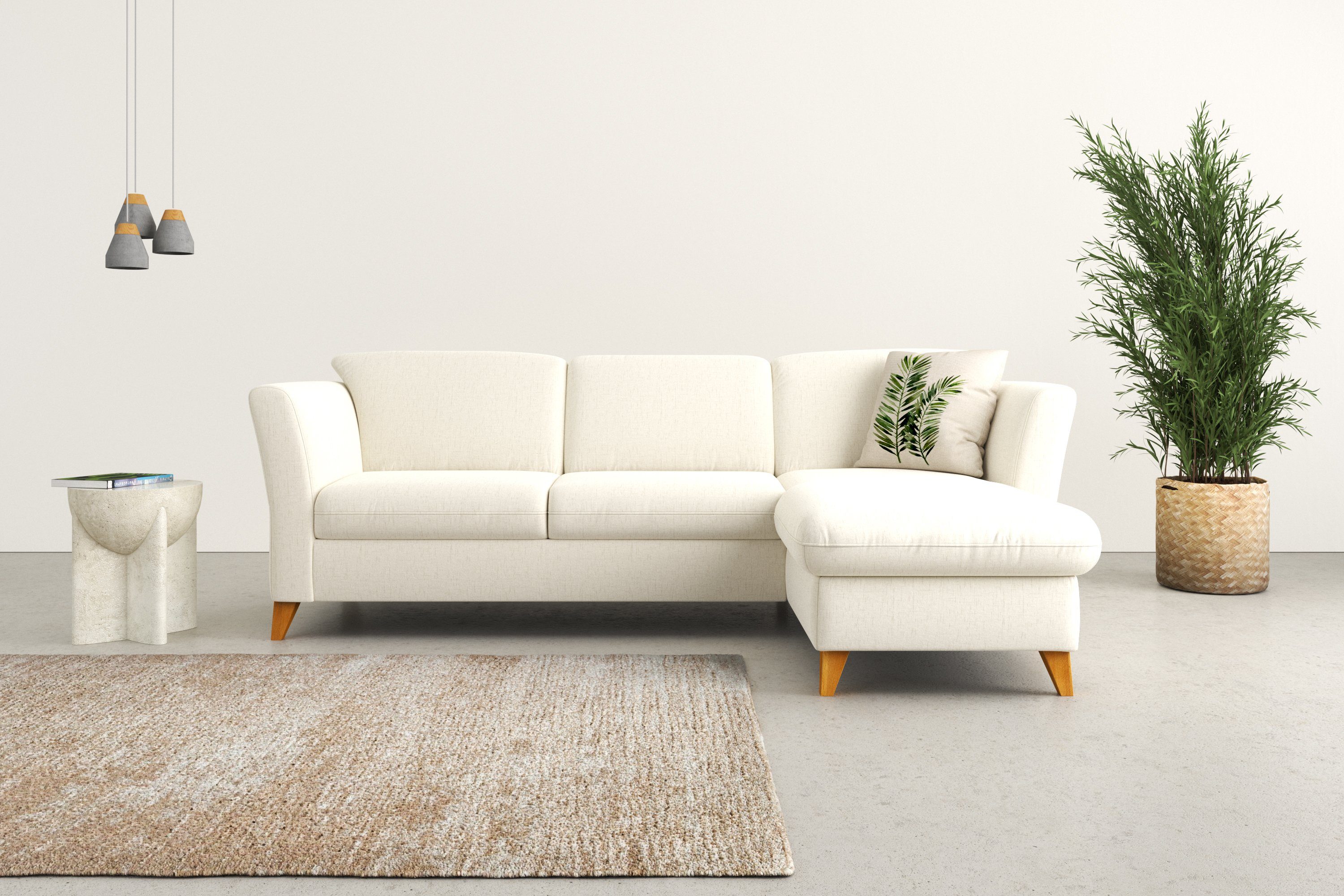Home affaire Ecksofa Trelleborg L-Form, Federkern-Polsterung, günstig online kaufen
