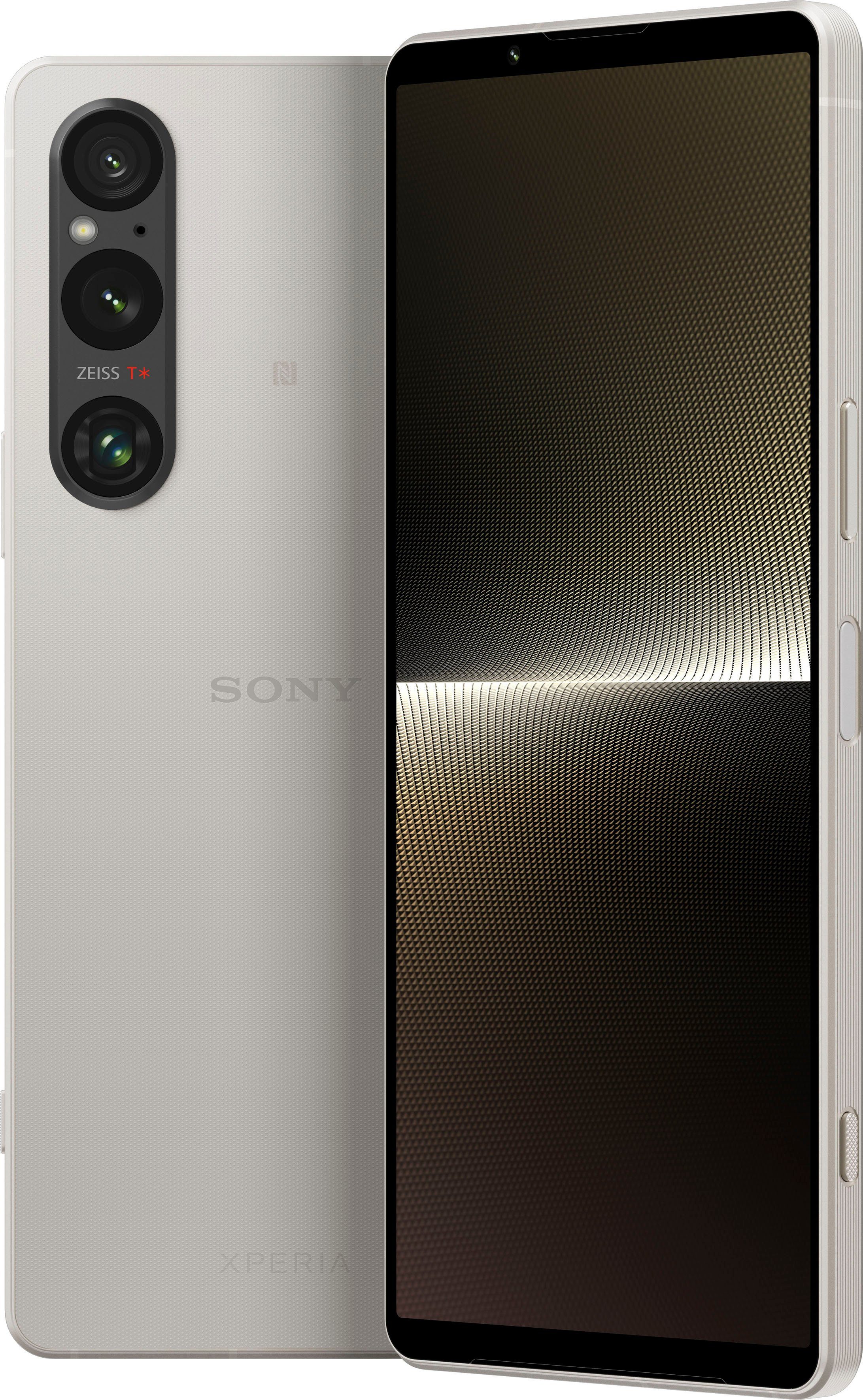 Sony XPERIA Zoll, 1V Platin-Silber cm/6,5 Speicherplatz, 256 Kamera) GB MP Smartphone 52 (16,5