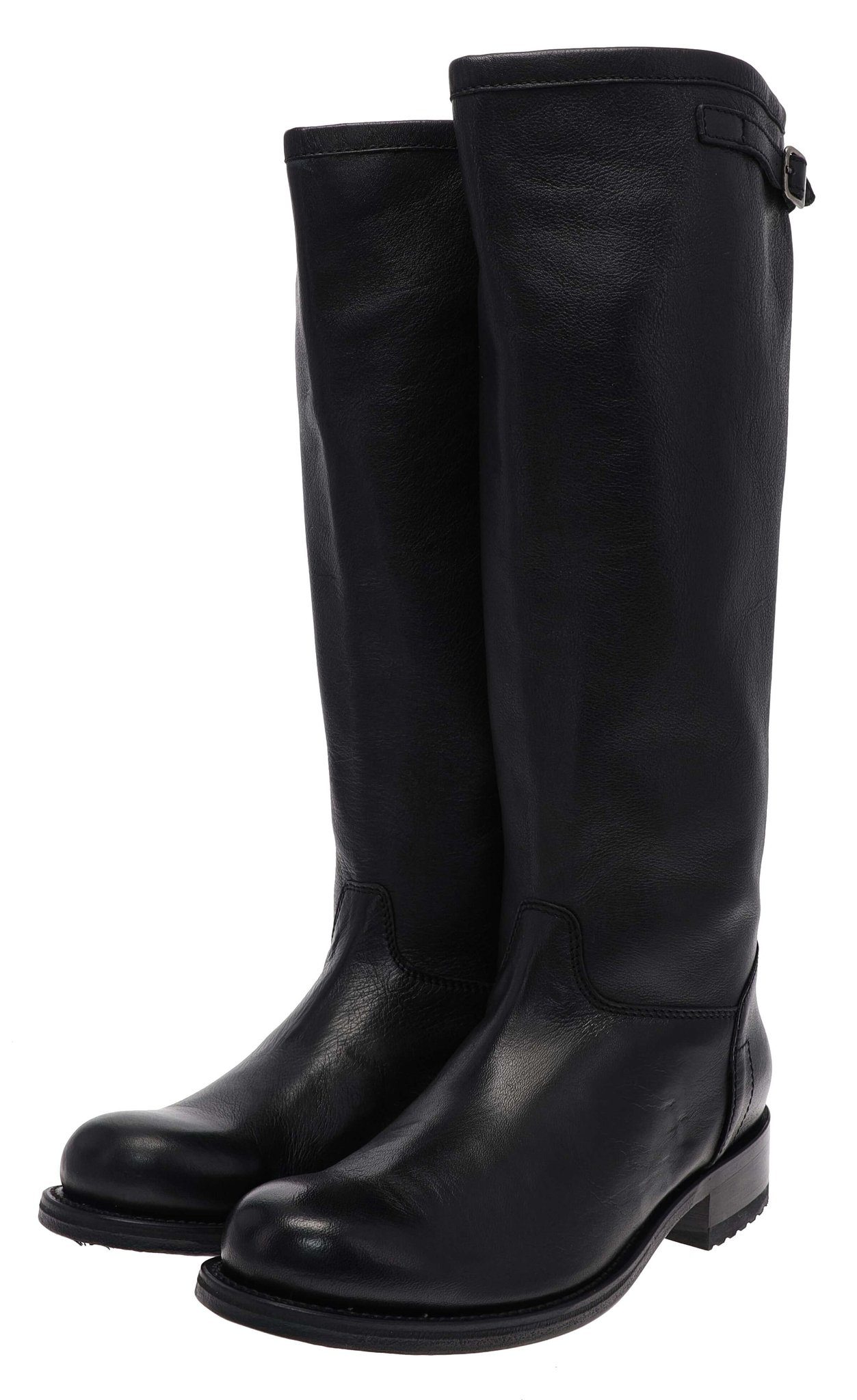 Sendra Boots CHIQUITA 11723 Schwarz Bikerboots Rahmengenähte Schaftstiefel