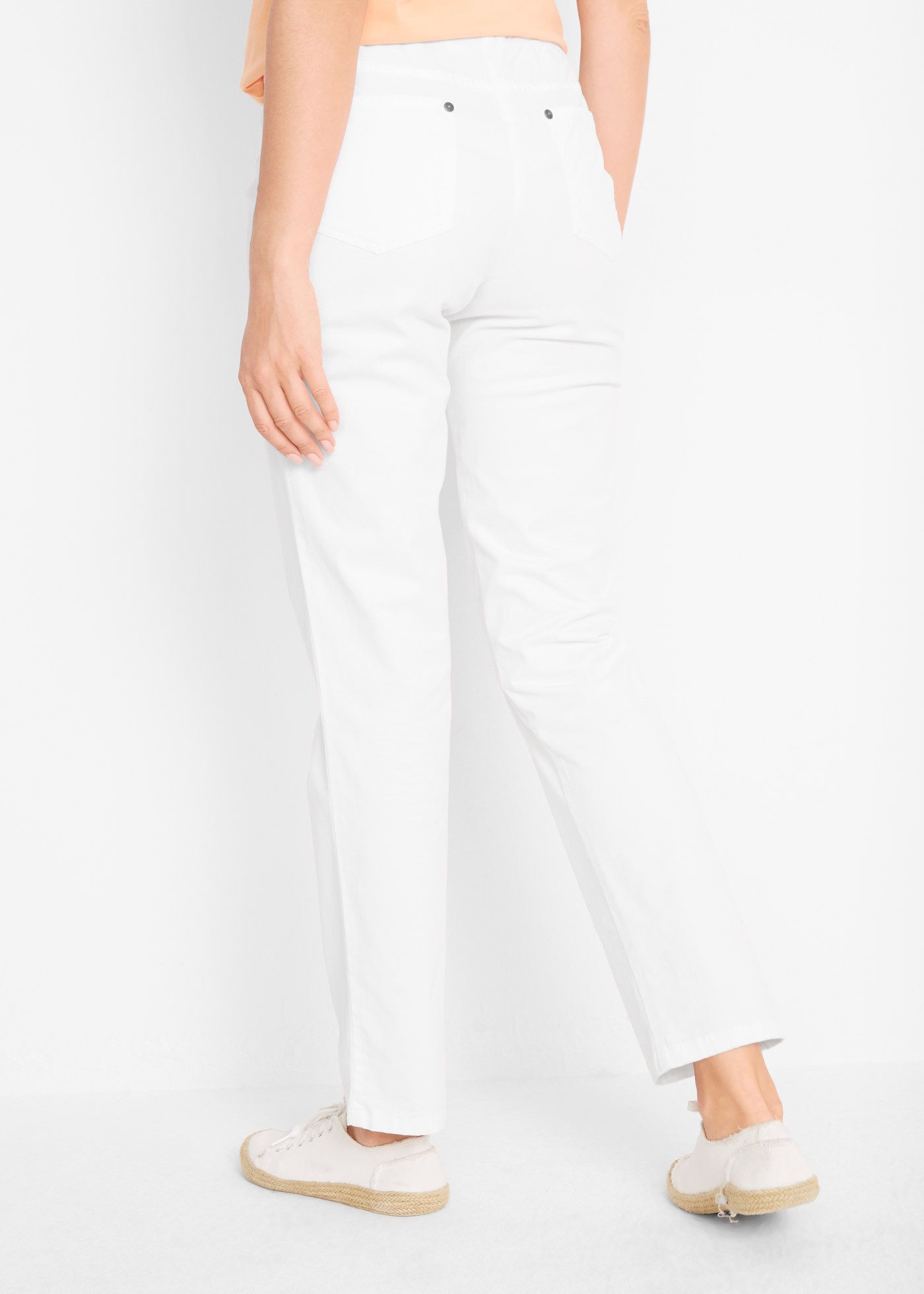 bonprix Schlupfhose aus elastischem Baumwoll-Mix, Regular Fit, gerades Bein günstig online kaufen
