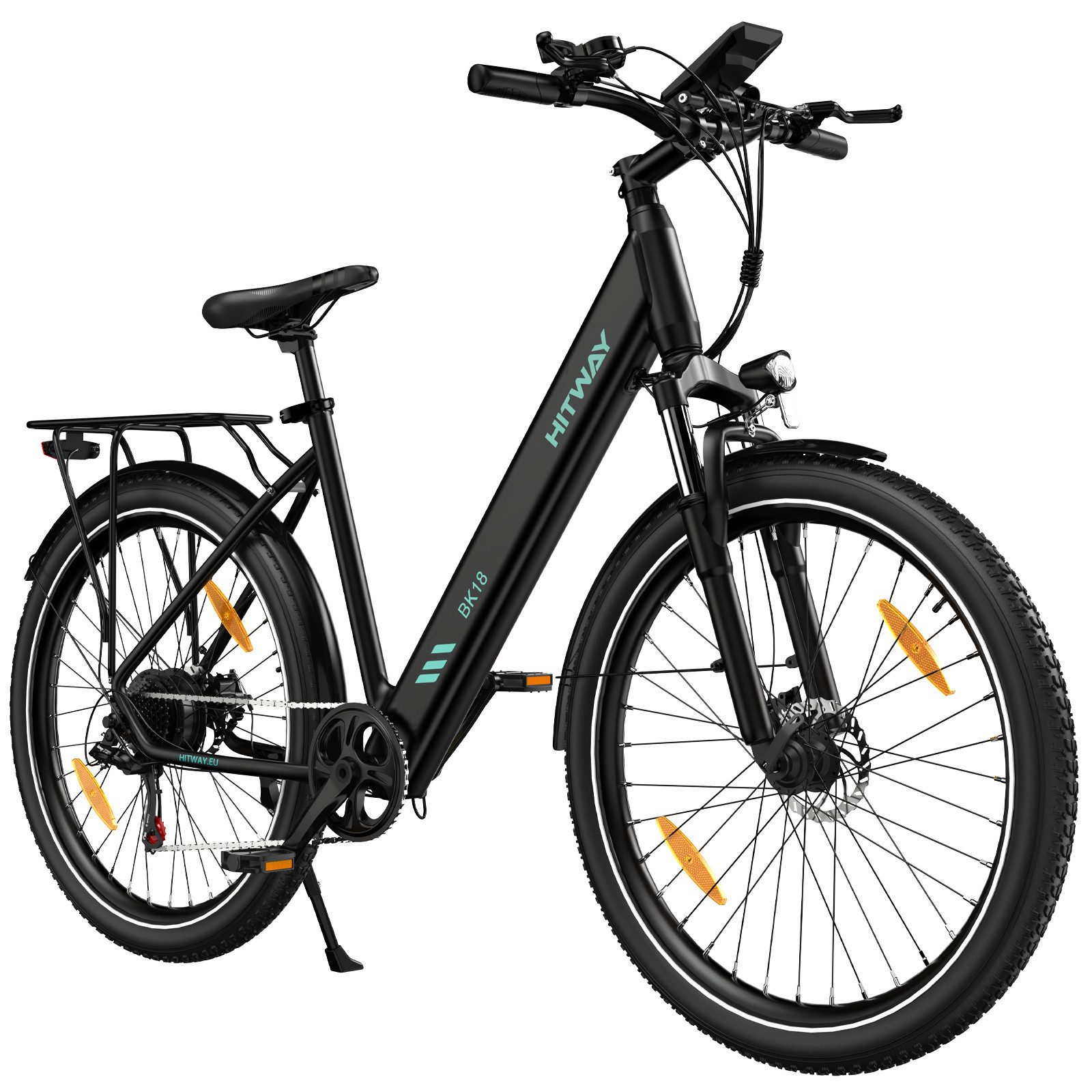 E-Bike Pedelec 27,5 zoll Elektrofahrrad mit 36V12Ah Akku bis zu 40-80km E-Cityrad