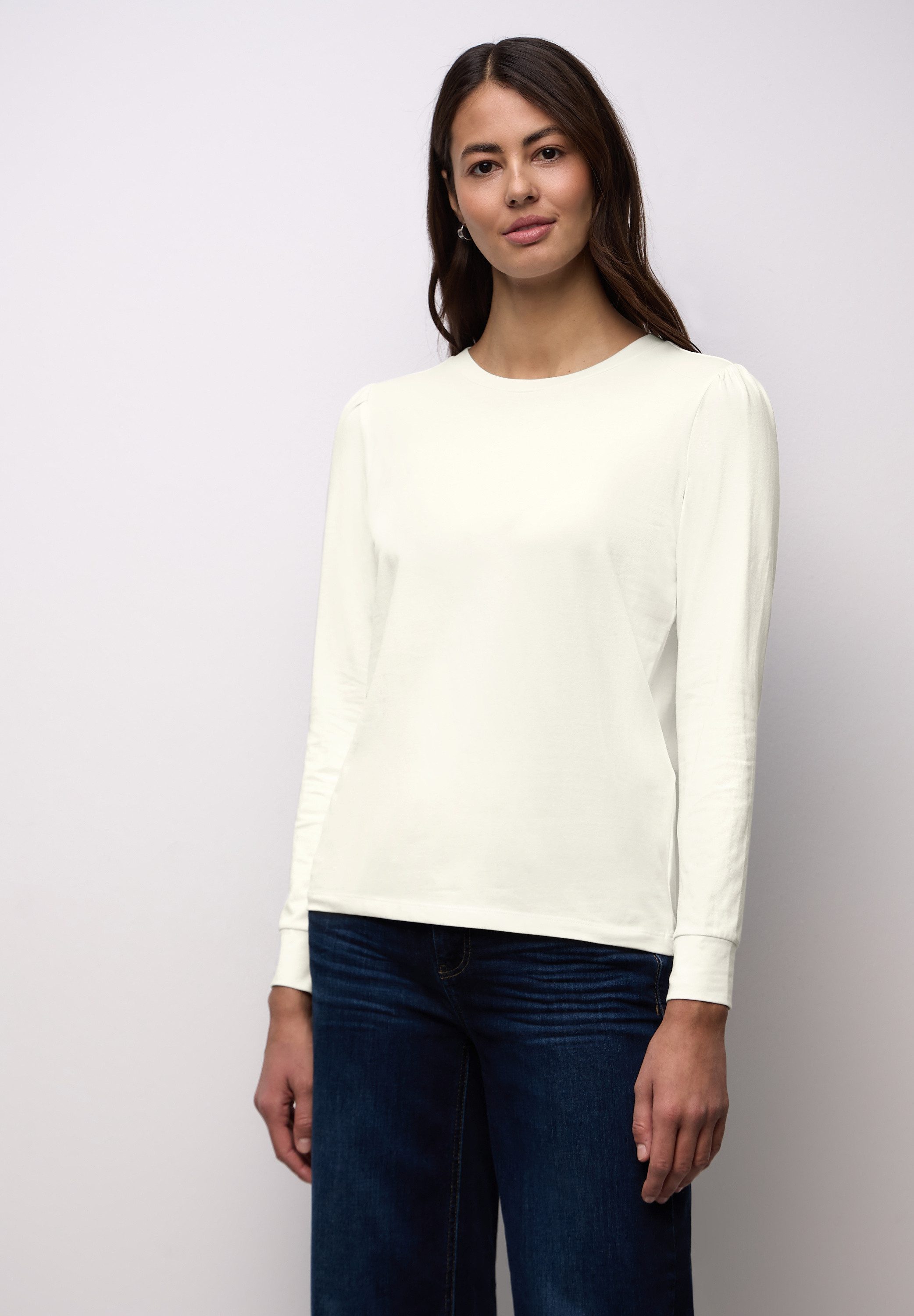 STREET ONE Langarmshirt mit Rundhalsausschnitt günstig online kaufen