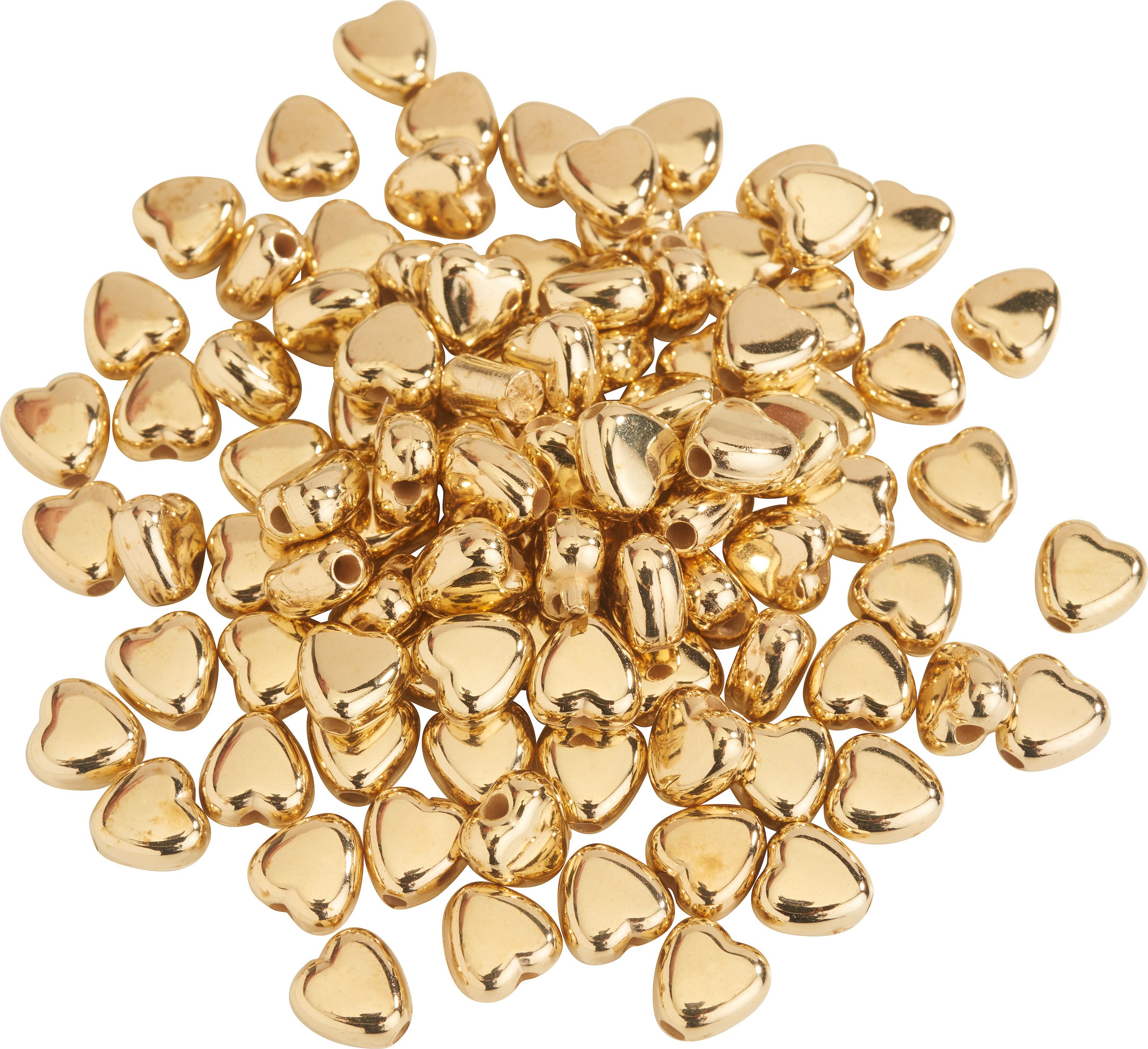 Pracht Bastelperlen Kunststoffperlen Herzen, 6mm