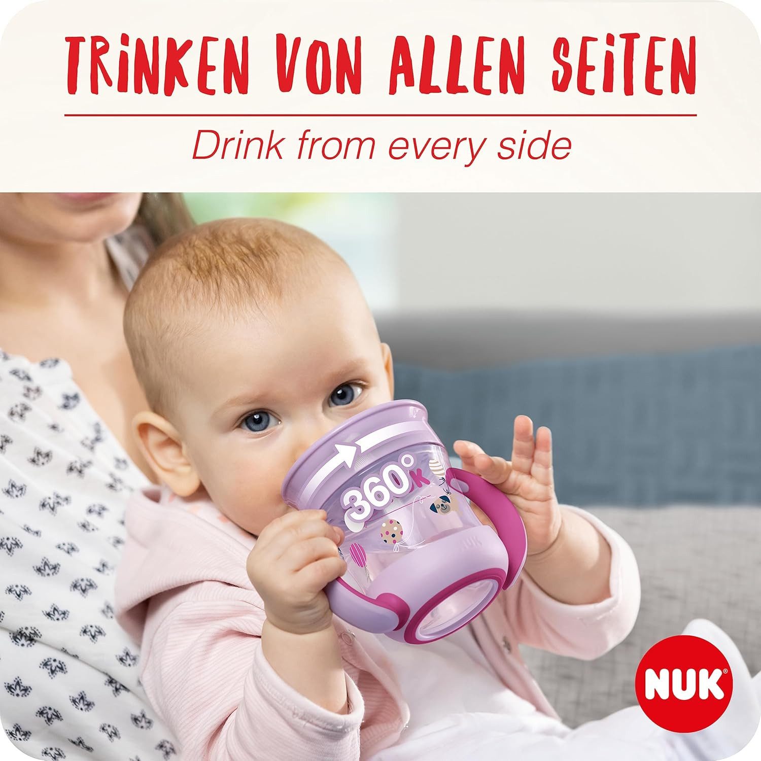 NUK Trinklernbecher NUK Mini Magic Cup Mint – 2er Pack, Kindgerecht & BPA-frei, 2-tlg.