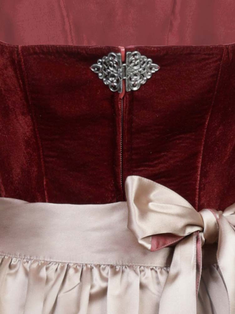 MarJo Dirndl Dirndl Fenja 65er Länge rot