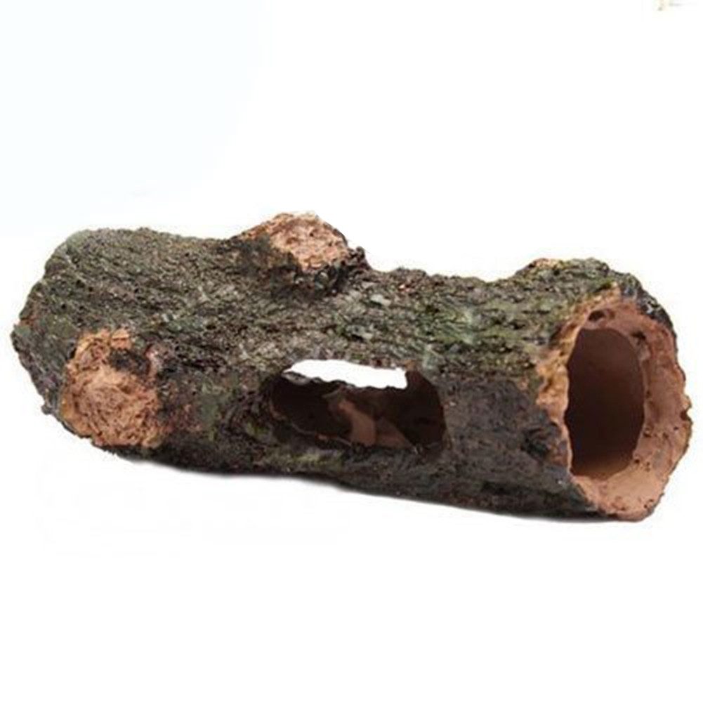 Aquariendeko Aquarium Hollow Tree Tunnel Cave Ornament