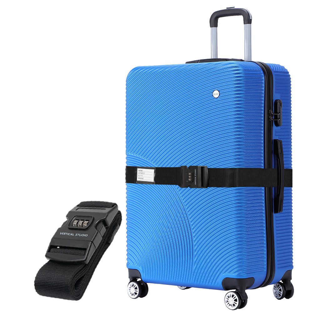 VERTICAL STUDIO Trolley Koffer mit Koffergurt, 4 Rollen