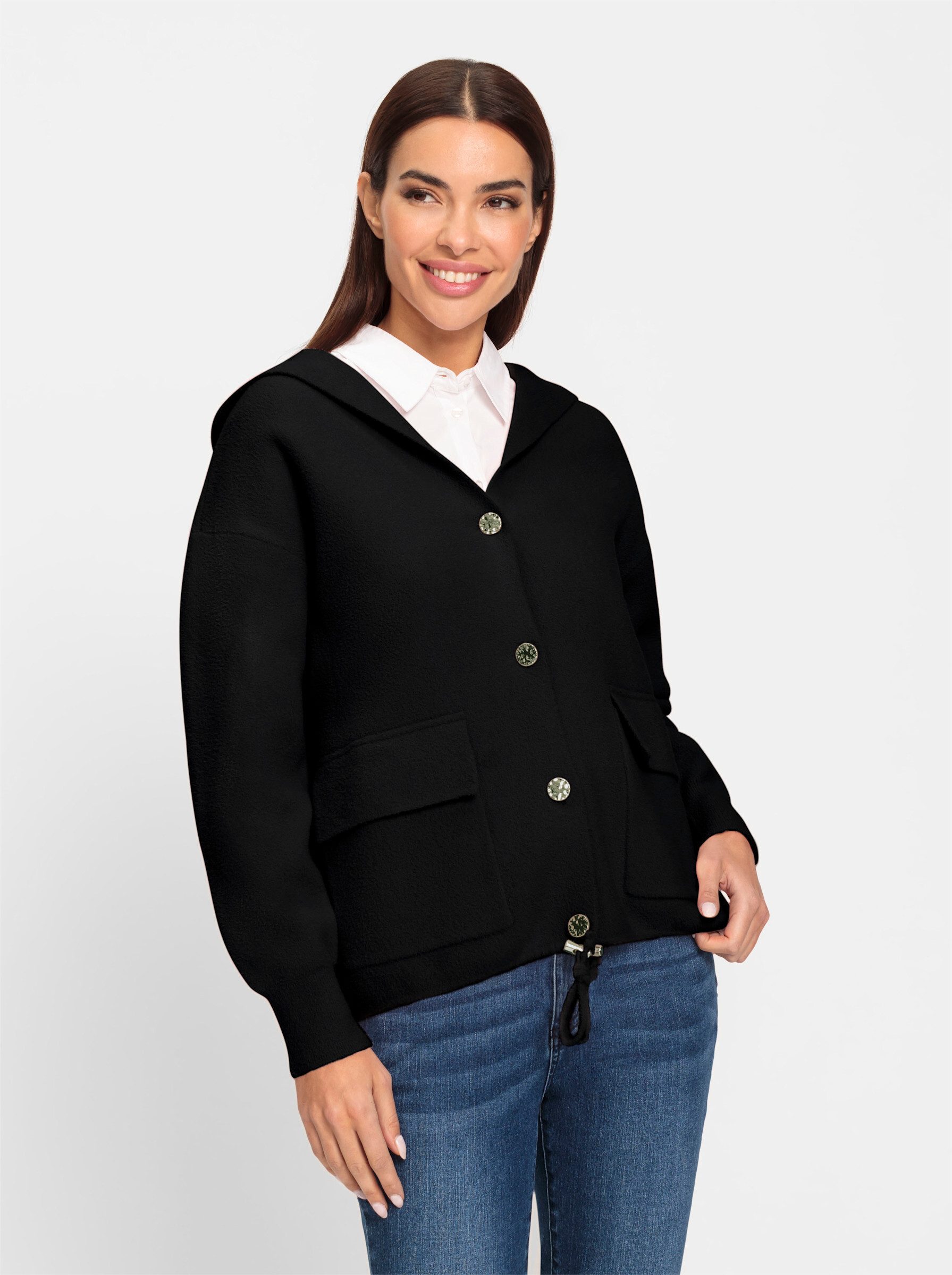 heine Strickjacke Kapuzenstrickjacke günstig online kaufen
