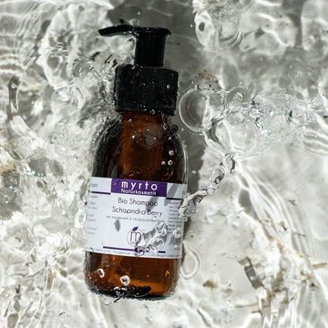 myrto Naturkosmetik Kopfhaut-Pflegeshampoo Bio Repair Shampoo Schizandra Berry - für strapaziertes Haar, frei von Duftstoffen, frei von Alkohol, palmölfrei