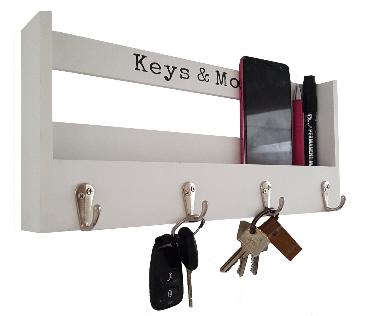Eingangsbereich Schlüssel, Schlüsselbrett aus Holz, Schlüsselkasten Home  Holz, Schlüsselkasten Familie, Schlüsselhaken Wand zur  Schlüsselaufbewahrung