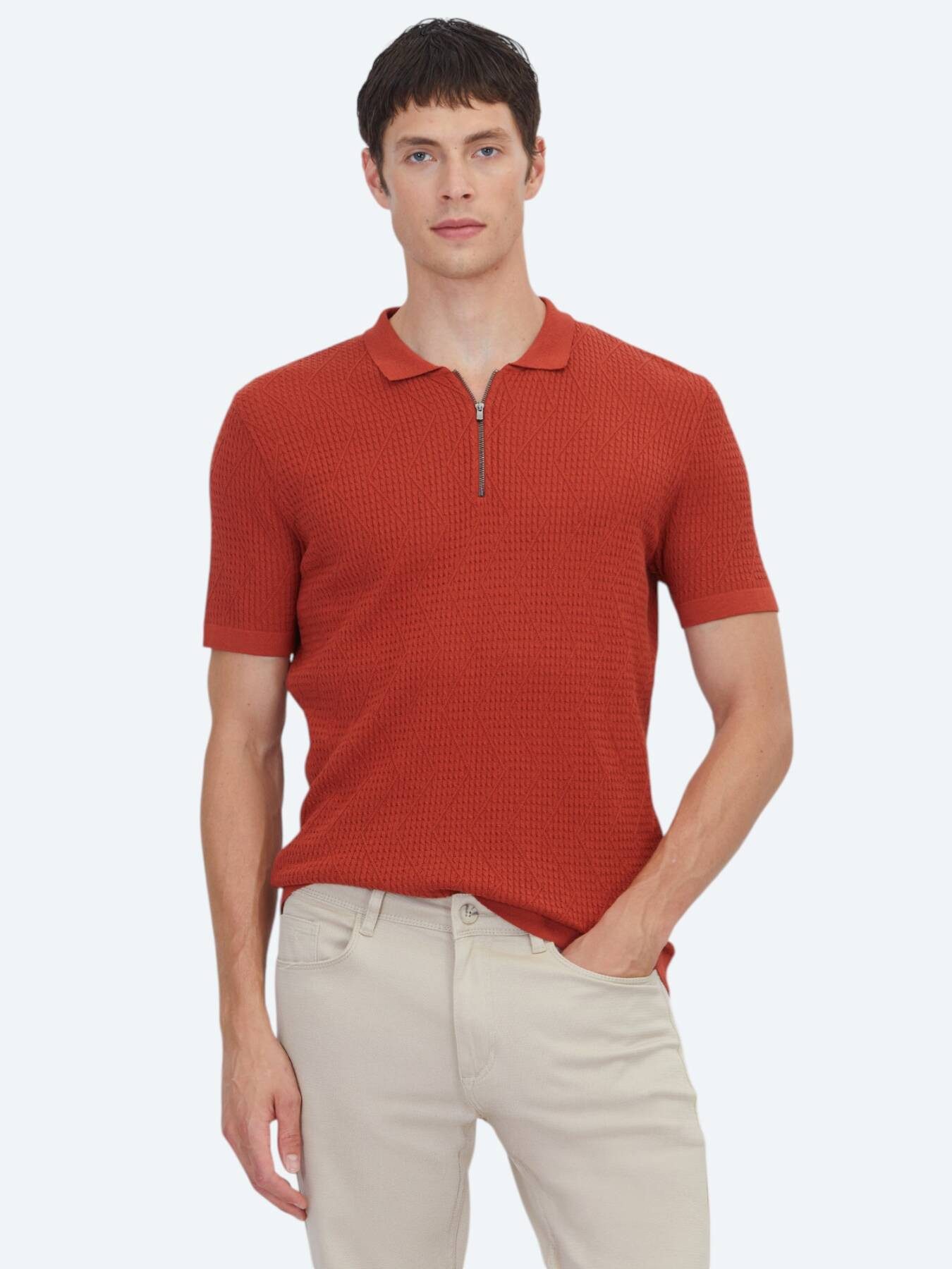 KİP Steppweste Rote Strickmode