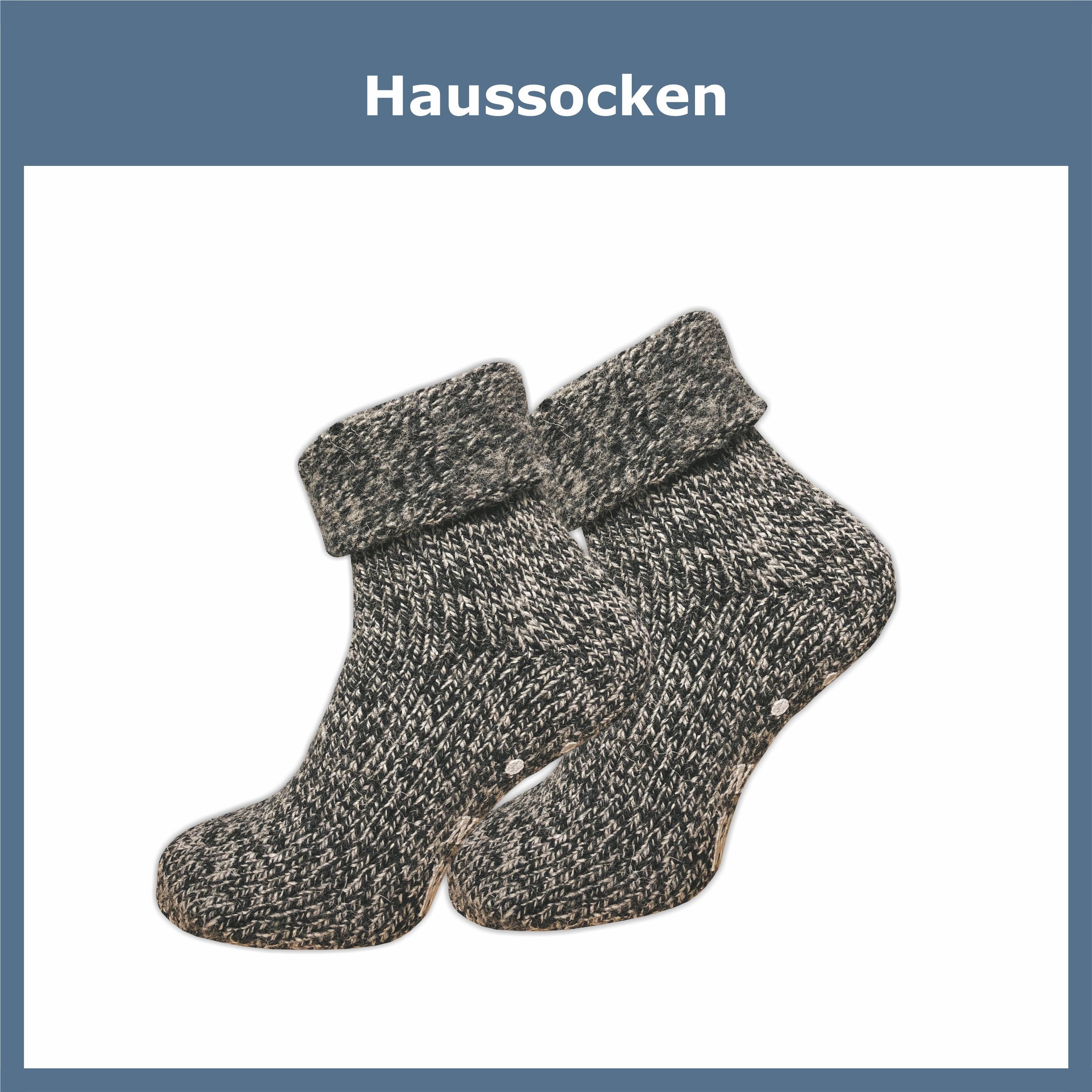 GAWILO ABS-Socken für Damen - Rutschfeste Haussocken mit Noppen - Dicke, warme Wolle (1 Paar) Warme Kuschelsocken aus Wolle helfen gegen kalte Füße - Stoppersocken