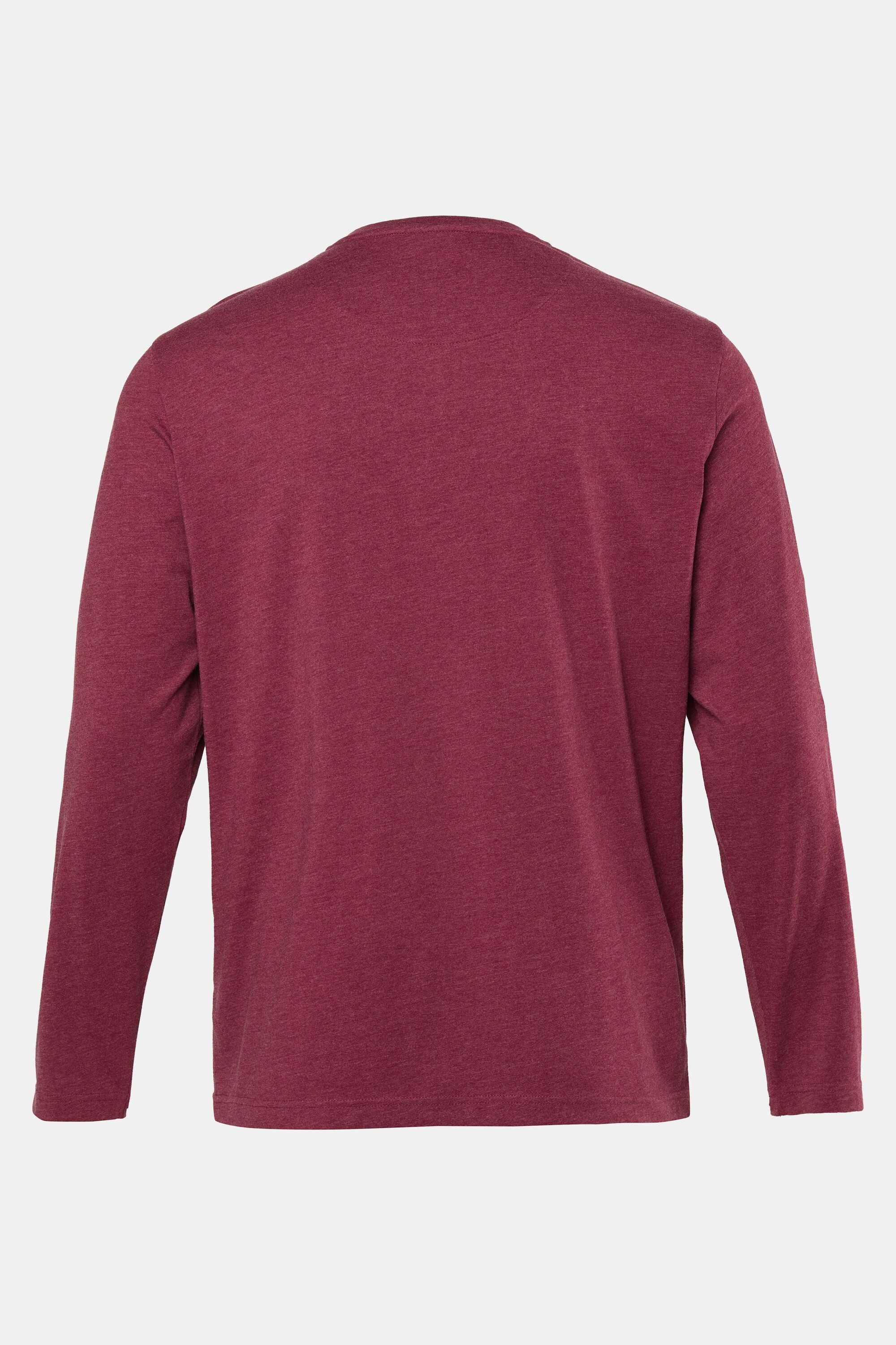 Men Plus T-Shirt Henley Basic Langarm Rundhals Bestseller – Bild 3 von 3