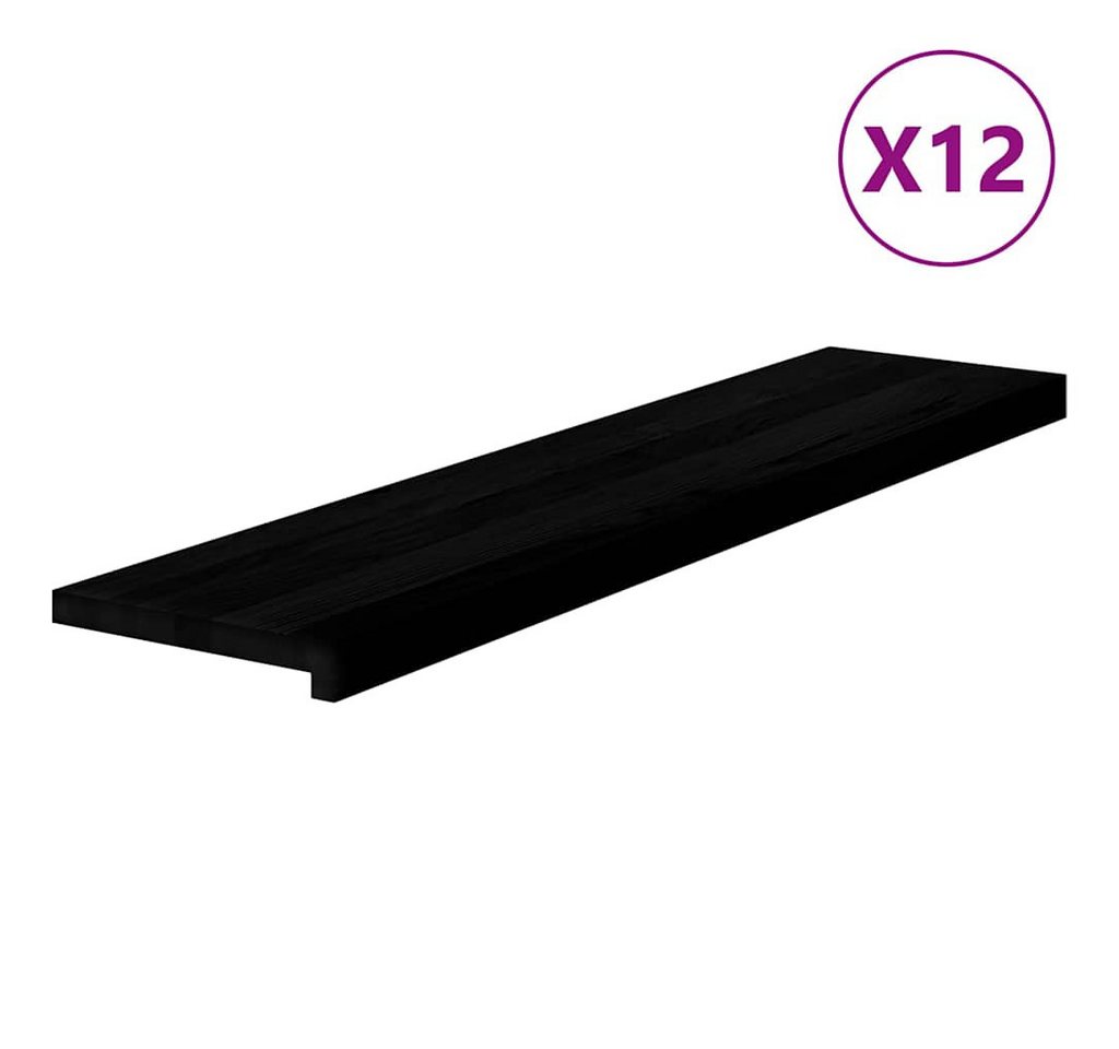 Thumbnail - vidaXL Treppenstufe, Treppenstufen 12 Stk. Dunkelbraun 110x30x2 cm Massivholz Eiche