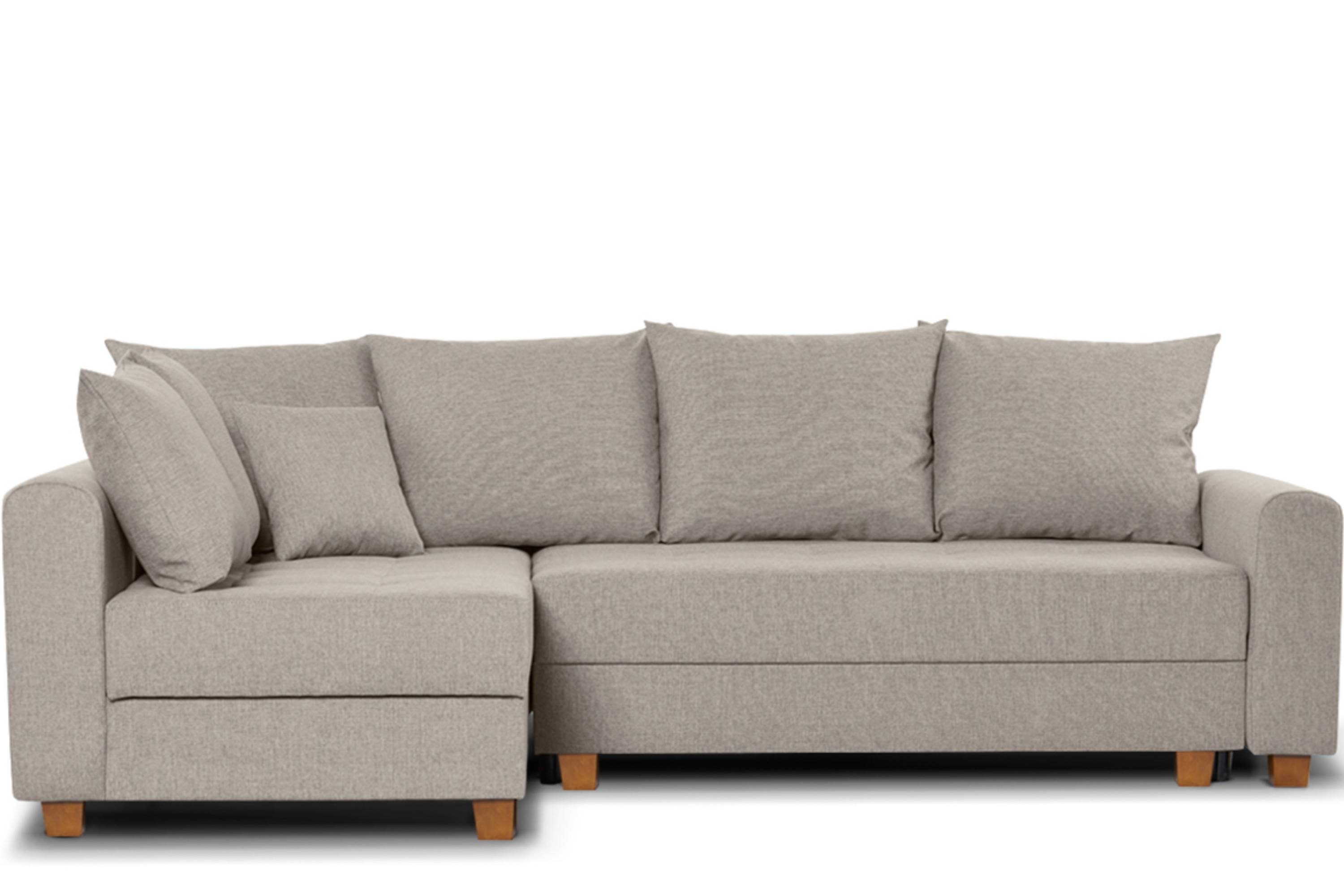 KONSIMO® Ecksofa REVO Ecksofa mit 2 bettkasten, mit universelle Ottomane, Kissenbezug abnehmbar durch Reißverschluss