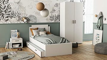 Demeyere GROUP Einzelbett Schublade als zweiter Schlafplatz zum Bett "Life", Einfacher Aufbau für Langlebigkeit und Stabilität