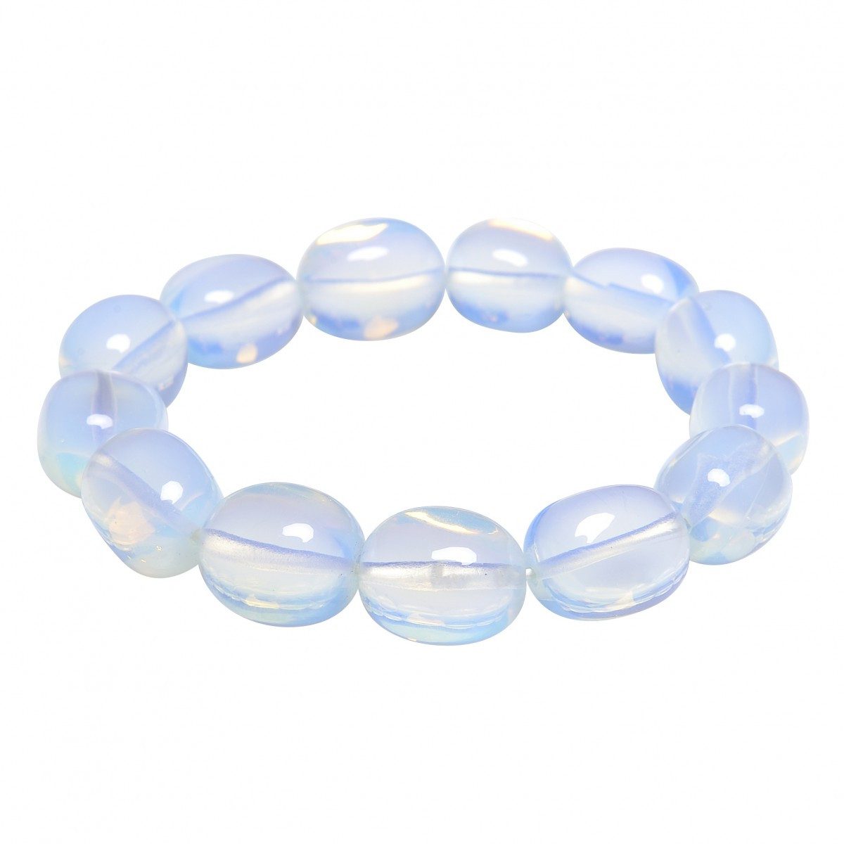 Schmuck Krone Armband Armband aus Opalit Mondstein, dehnbar günstig online kaufen
