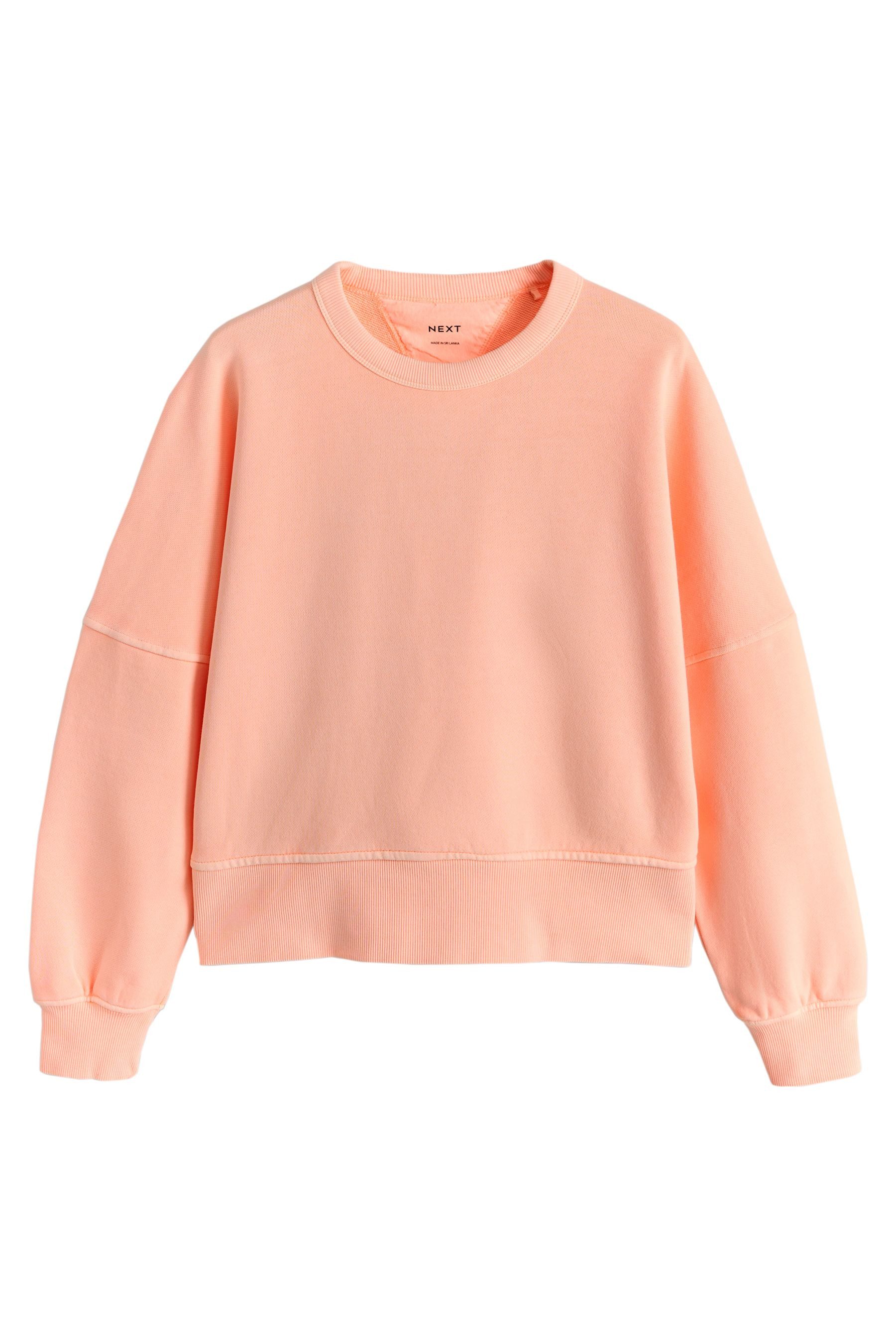 Next Sweater Sweatshirt mit Rundhalsausschnitt und Waschung (1-tlg)