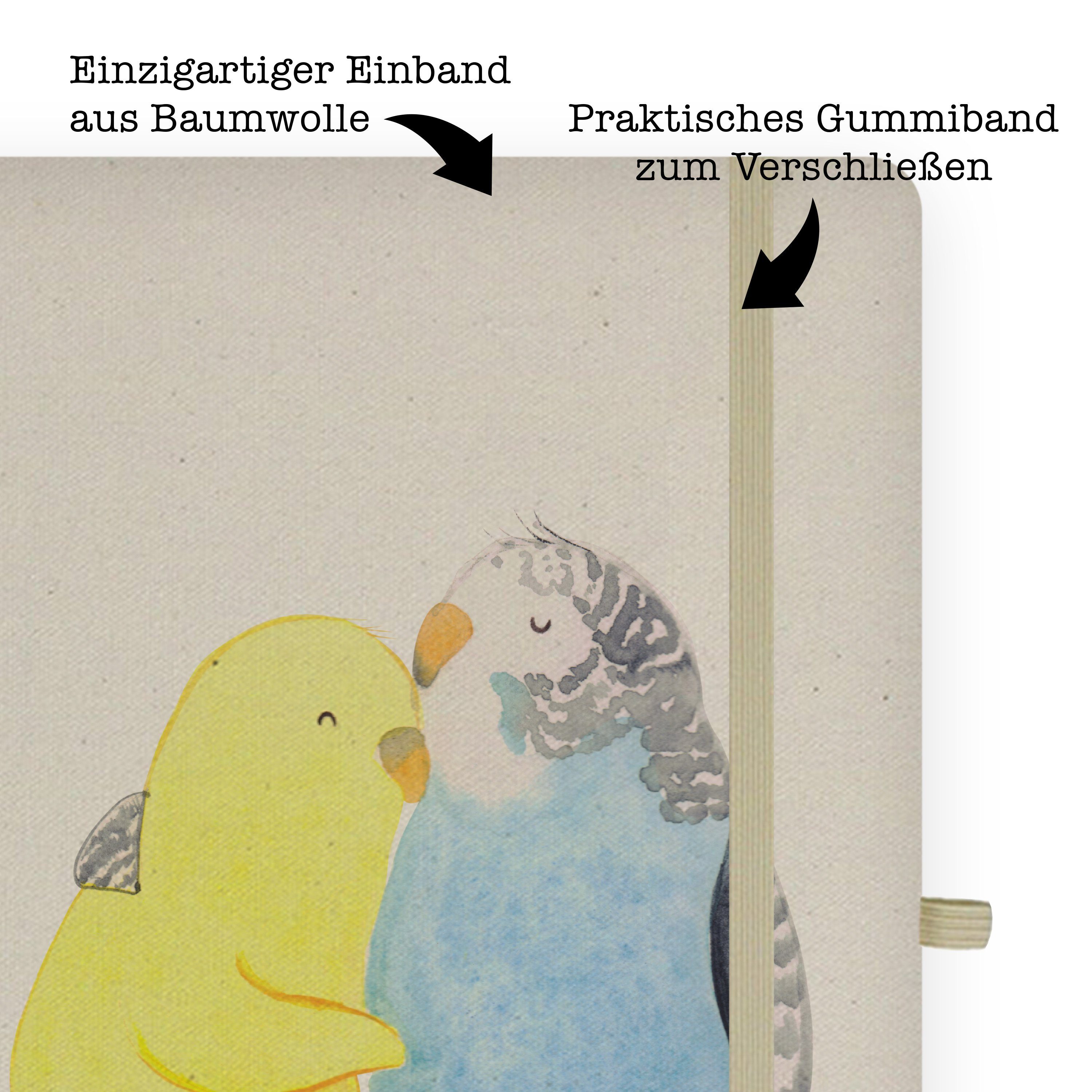 Mrs. - Mrs. Transparent Panda Mr. Notizbuch Wellensittich Liebe - & Eintragebuch, & Kuscheln, Panda Mr. Geschenk,
