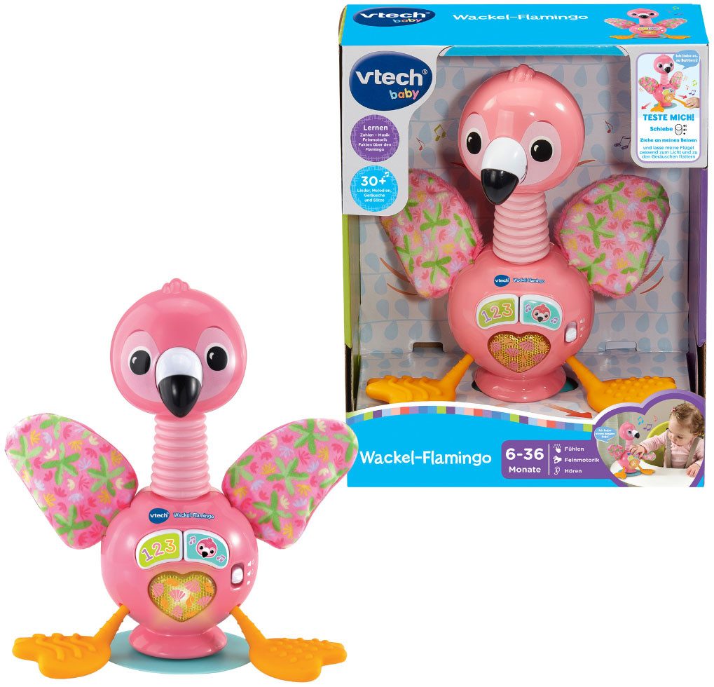 Vtech® Lernspielzeug Vtech Baby, Wackel-Flamingo, mit Licht- und Sound