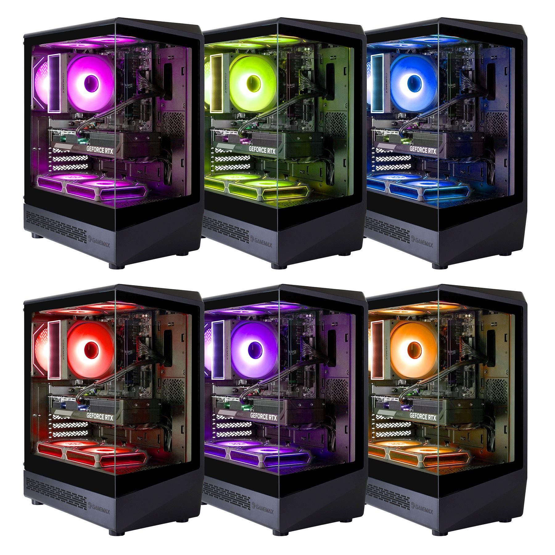 GAMEMAX VISTA COC AB 7535 AMD Ryzen 5 7500F RTX 5060 32GB DDR5 1TB SSD Gaming-PC (AMD Ryzen 5 7500F, RTX 5060, 32 GB RAM, 1000 GB SSD, Luftkühlung aktiv, Windows 11, DDR5 RAM)