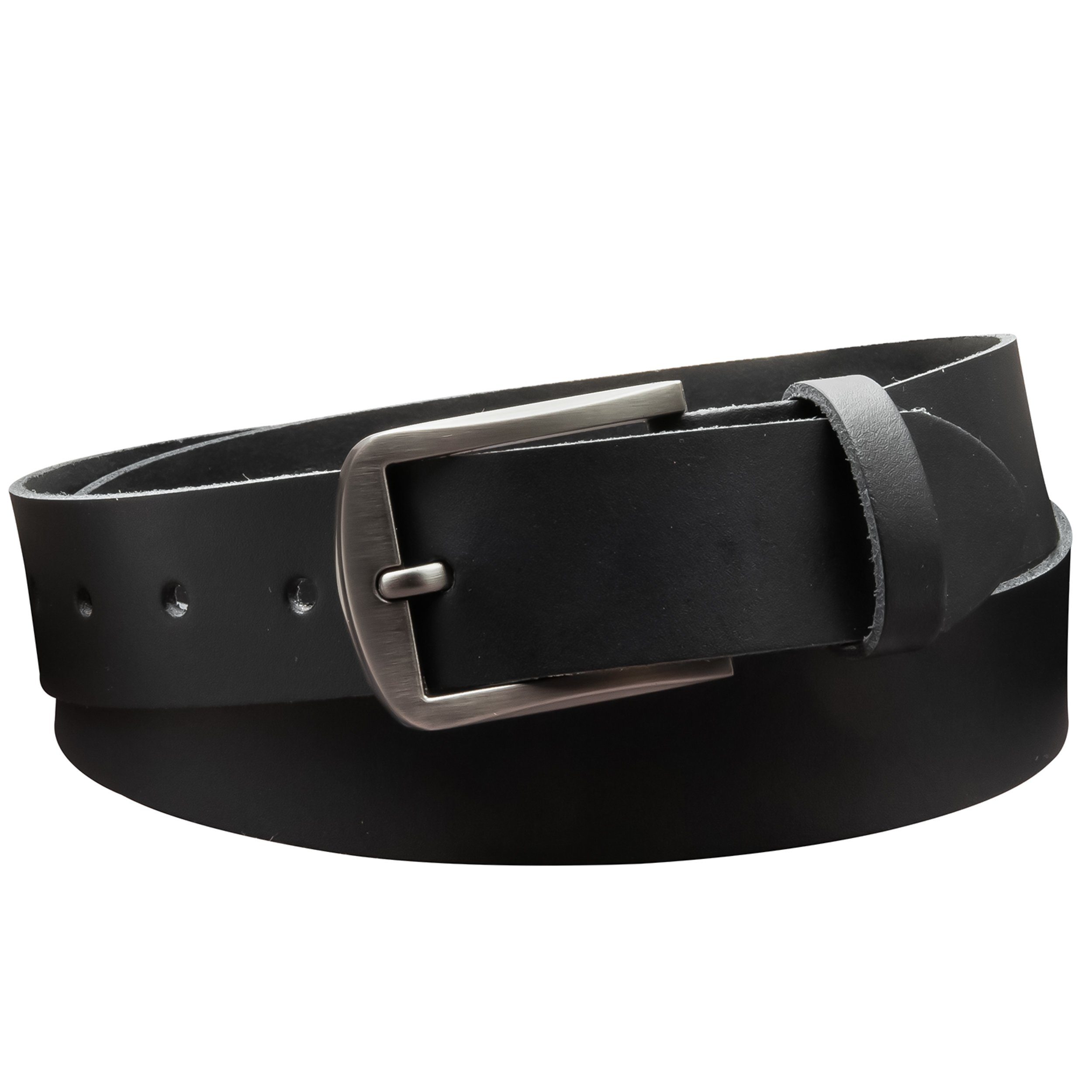 COLOGNEBELT Ledergürtel OM416-SL-Schwarz MADE IN GERMANY, Schwarz Kürzbar, 100 % Echtleder, Unisex – Bild 3 von 5
