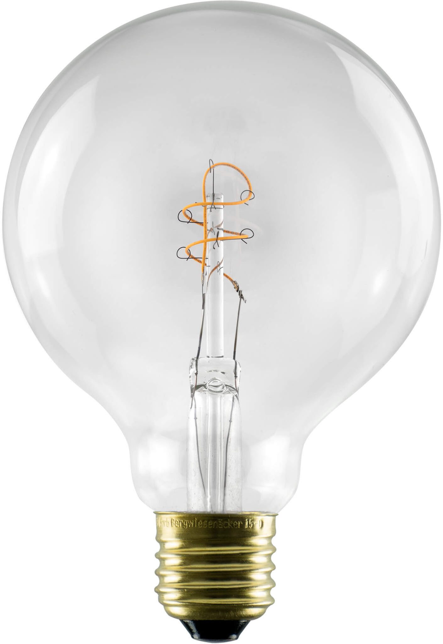 SEGULA LED-Filament LED Globe 95 klar, E27, E27, 1 St., Warmweiß