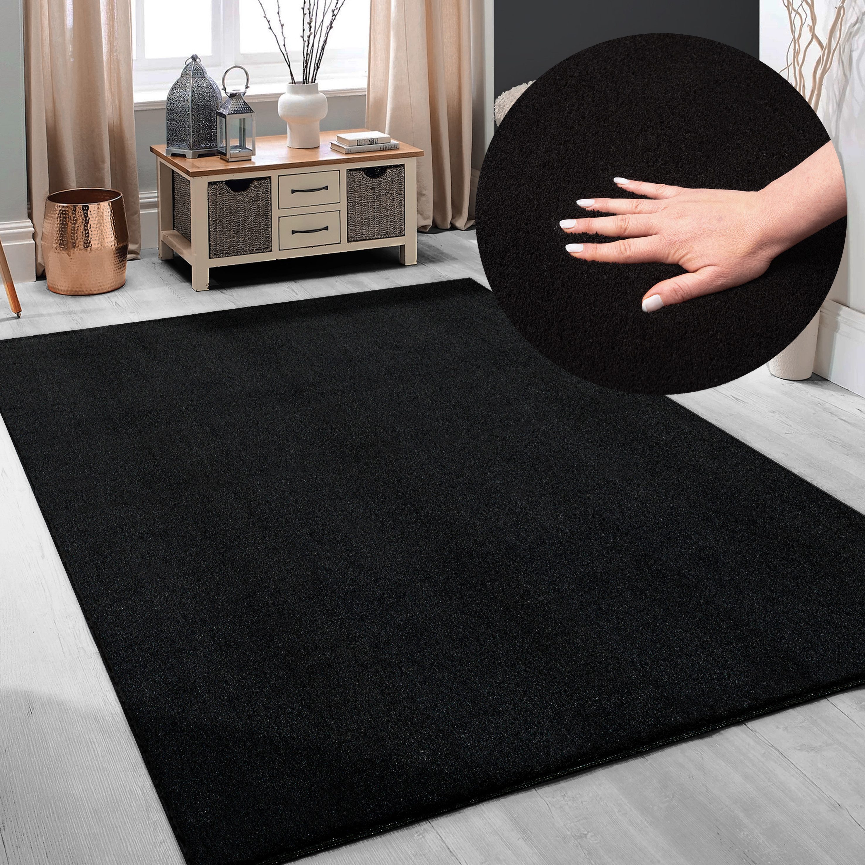 Teppich Arabell, Kunstfellteppich