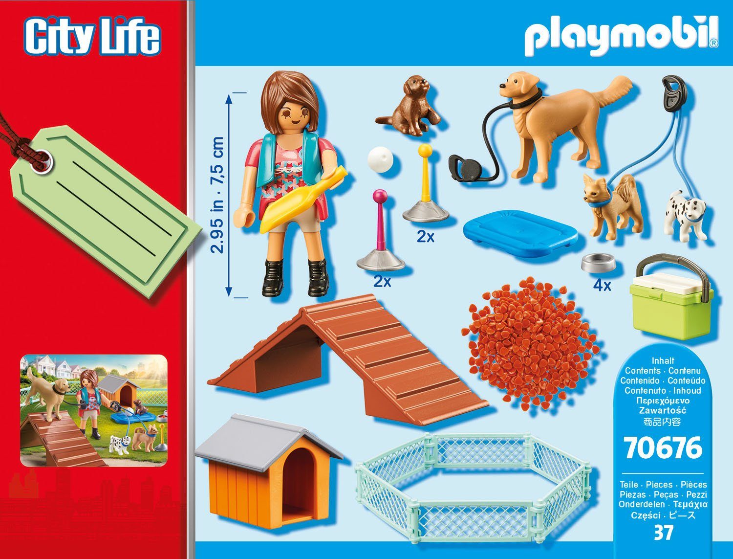 Hundetrainerin Konstruktions-Spielset Europe (37 Playmobil® Geschenkset St), in (70676), City Made Life,