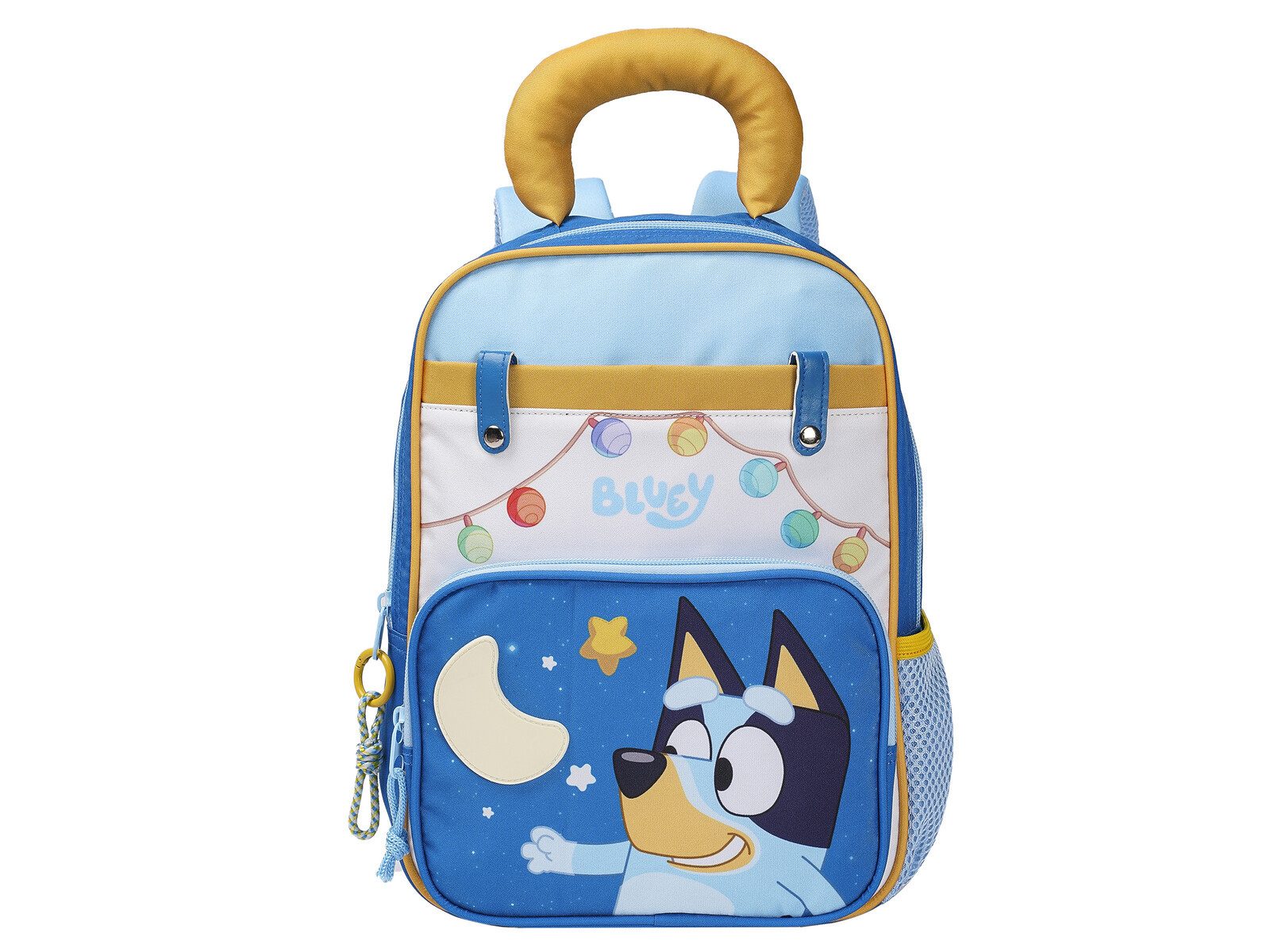 Bluey Kinderrucksack Kindergarten blau mit Fronttasche und gepolsterten Trägern