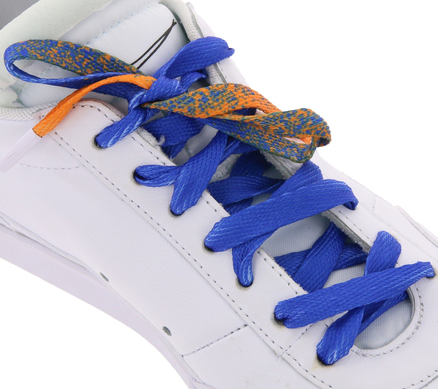 moderne Schuhe Schuhbänder TubeLaces Schnürsenkel Blau Orange/Royal Tubelaces Schnürsenkel Schnürbänder