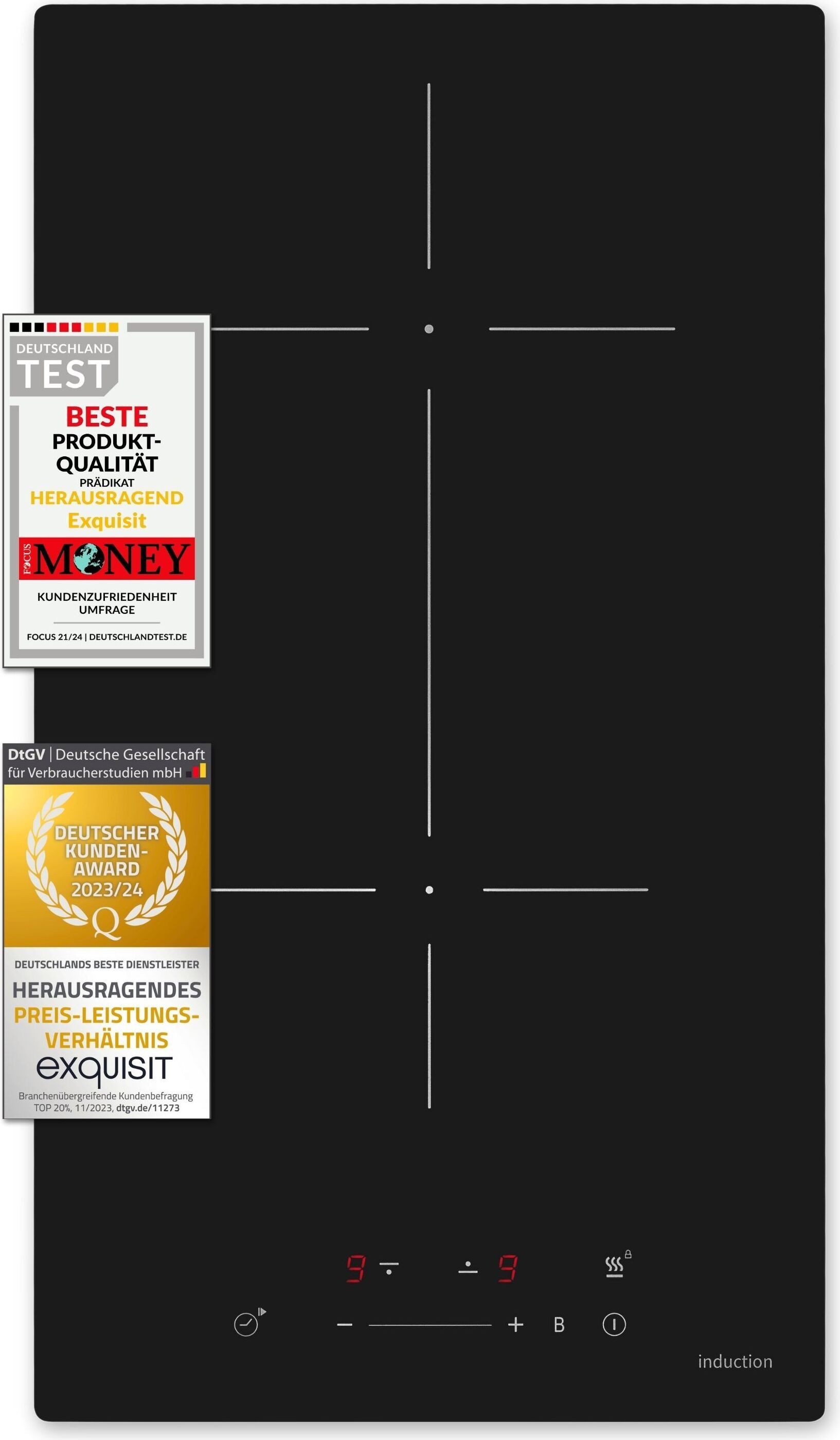 exquisit Induktions-Kochfeld