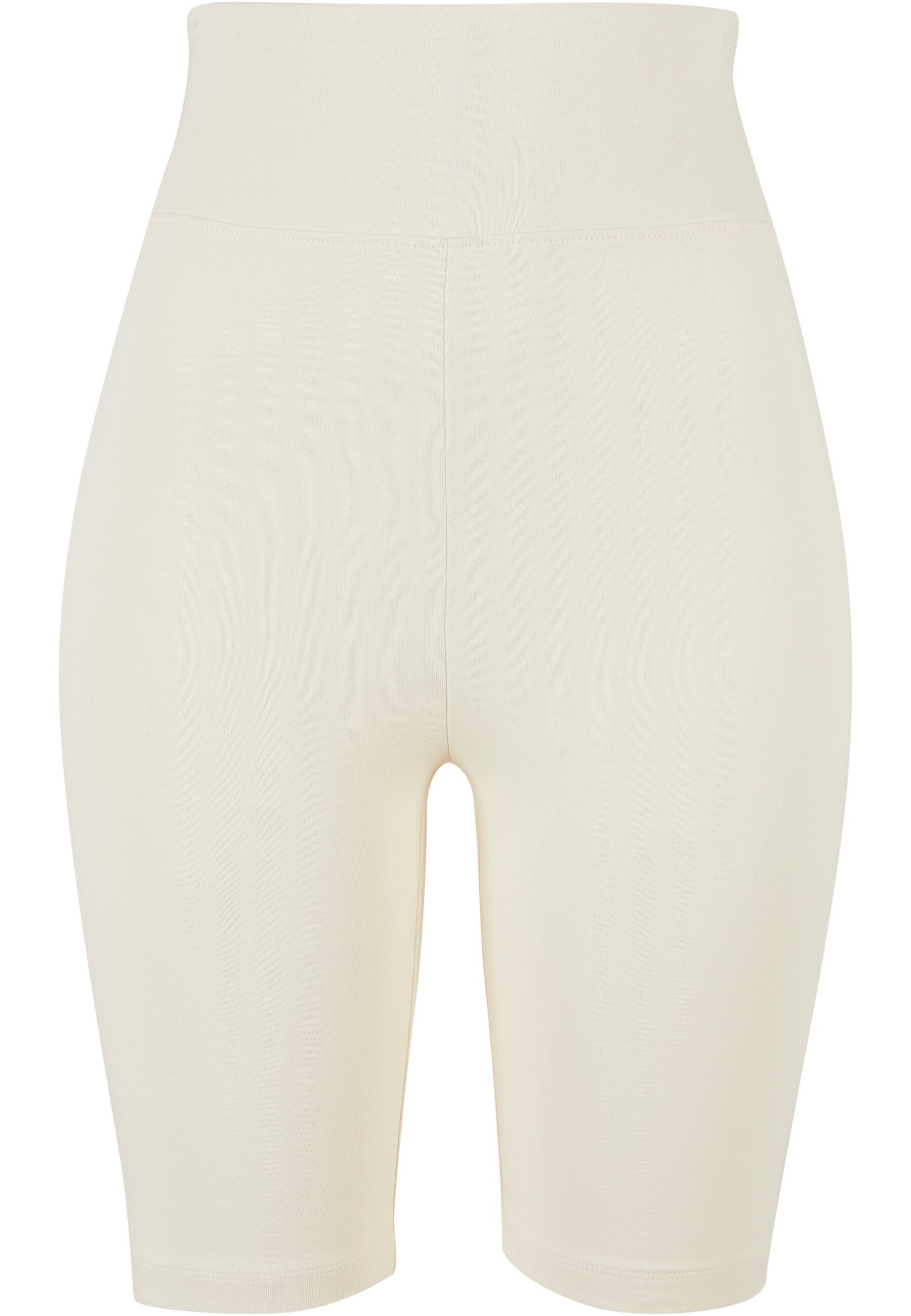 URBAN CLASSICS Stoffhose Damen Ladies High Waist Cycle Shorts (1-tlg) whitesand