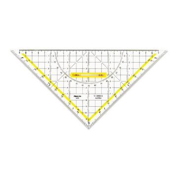 ARISTO Geodreieck ARISTO Geodreieck TZ-Dreieck 25 cm Griff lösbar, Facette, Tuschenoppen