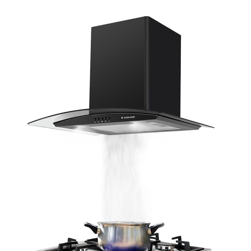 GASLAND Wandhaube GR60SP GR60SP, 60cm Dunstabzugshaube, 500 m³/h, 3 Stufen, Edelstahl mit Glas