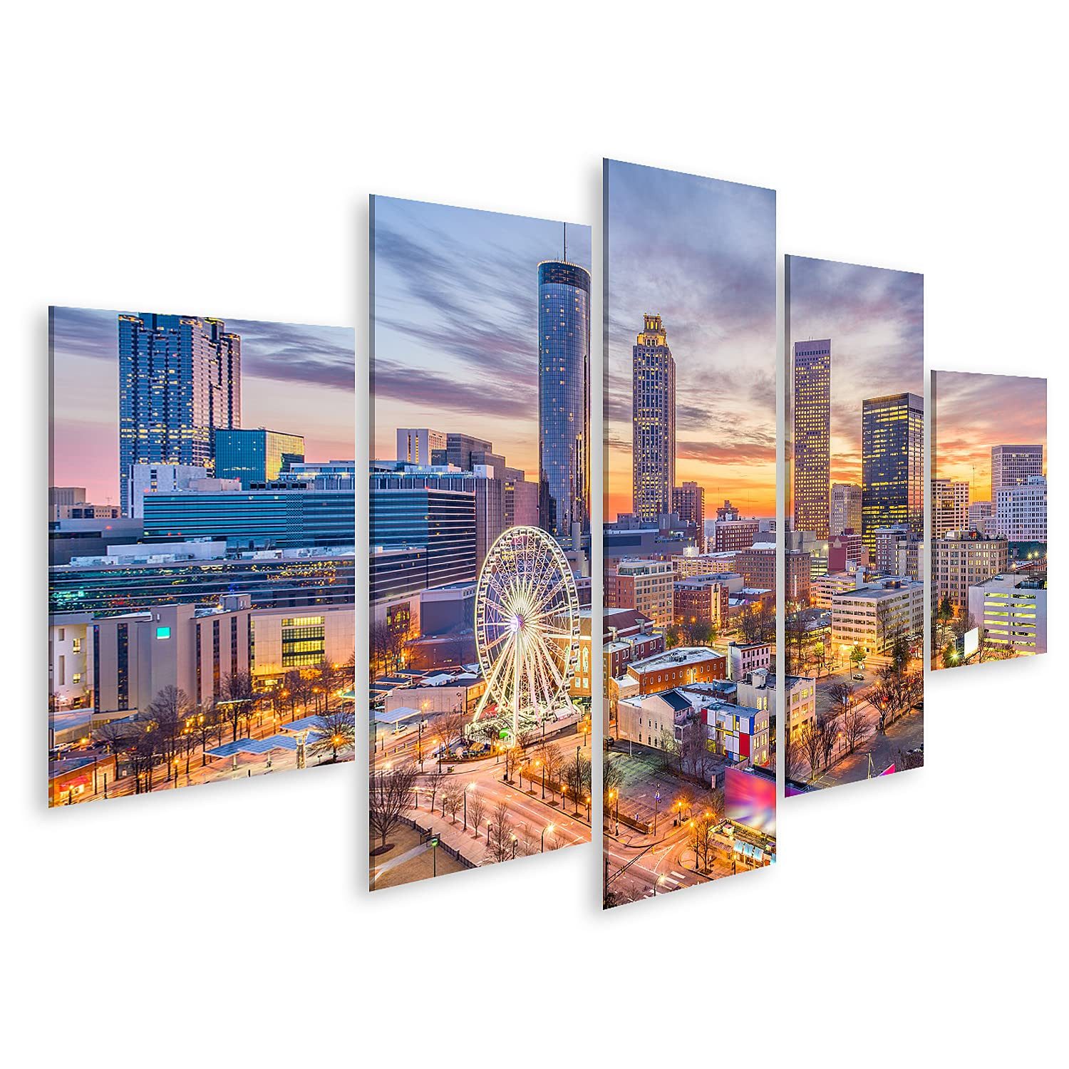 islandburner Leinwandbild Atlanta Georgia Usa Downtown Skyline Atlanta Georgia Usa