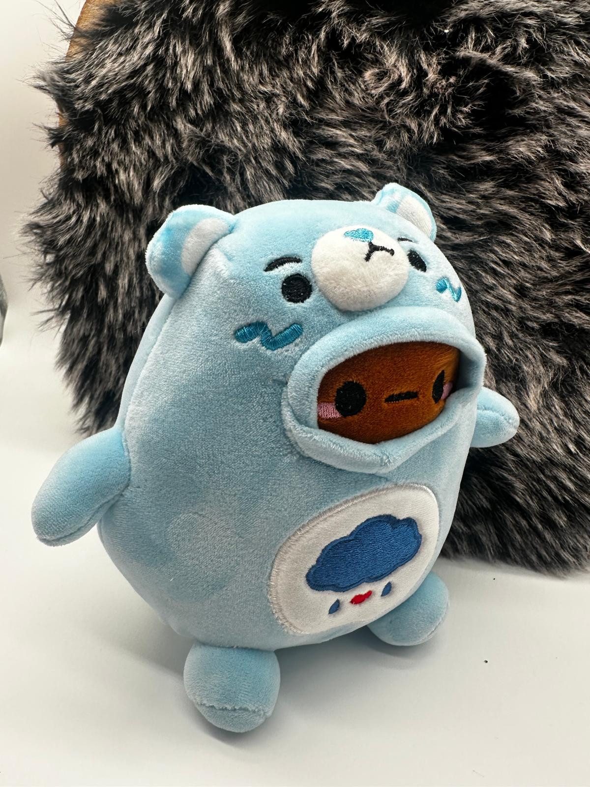 Kawaii Kuscheltier Kawaii Glücksbärchi Kuscheltier Plüsch 17 Plüsch Brumm Bärchi blau (1-St), Glücksbärchi Plüschtier Kuscheltier Figur Plüschtier
