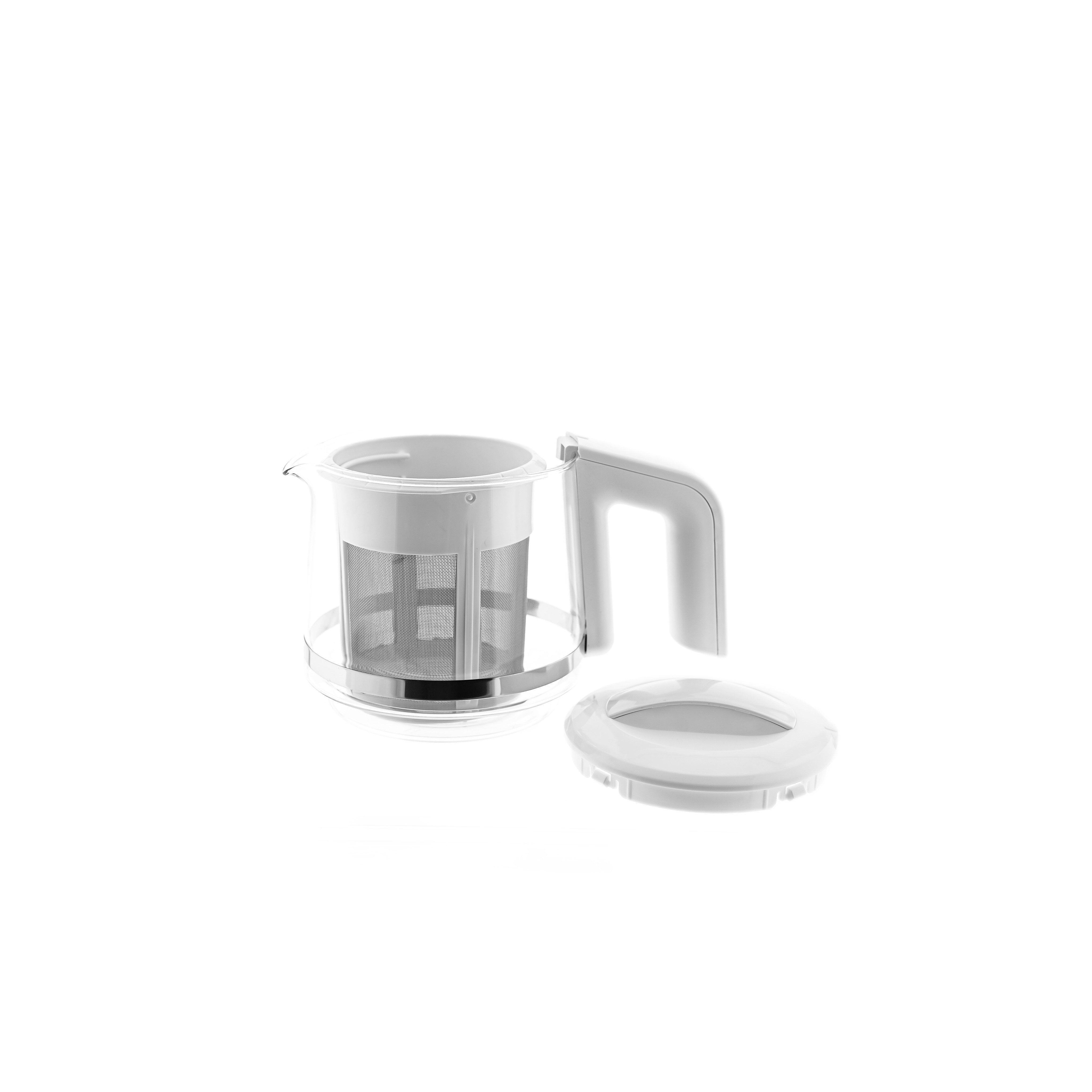 Mulex Wasser-/Teekocher Tee Express 2-in-1 Teekocher & Wasserkocher - 1L + 2L, 1650W - Weiß, 1650 W