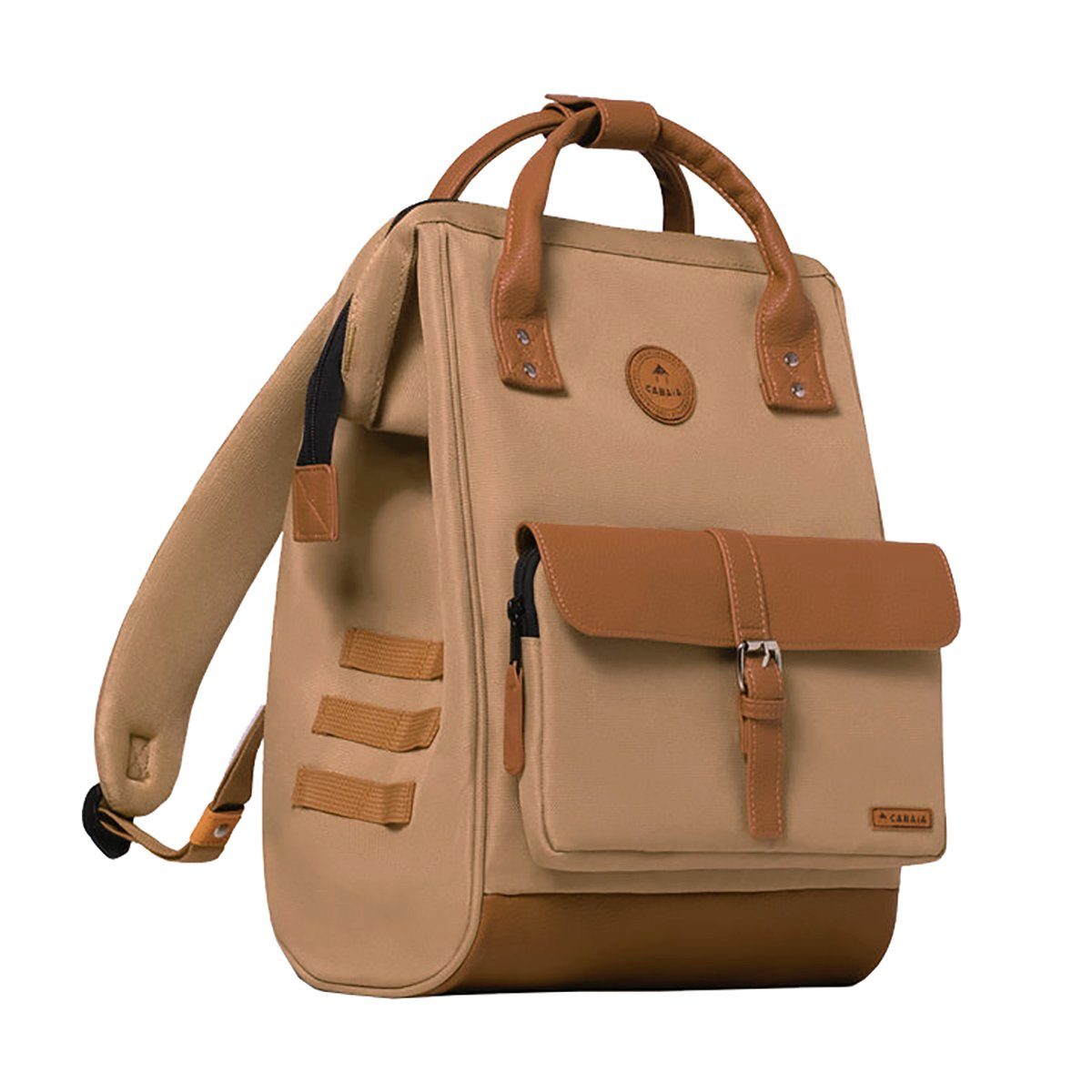 CABAIA Rucksack Adventurer Medium Kuala Lumpur (Set, 3-tlg., inkl. 2 auswechselbaren Vordertaschen), Tagesrucksack mit austauschbaren Vordertaschen