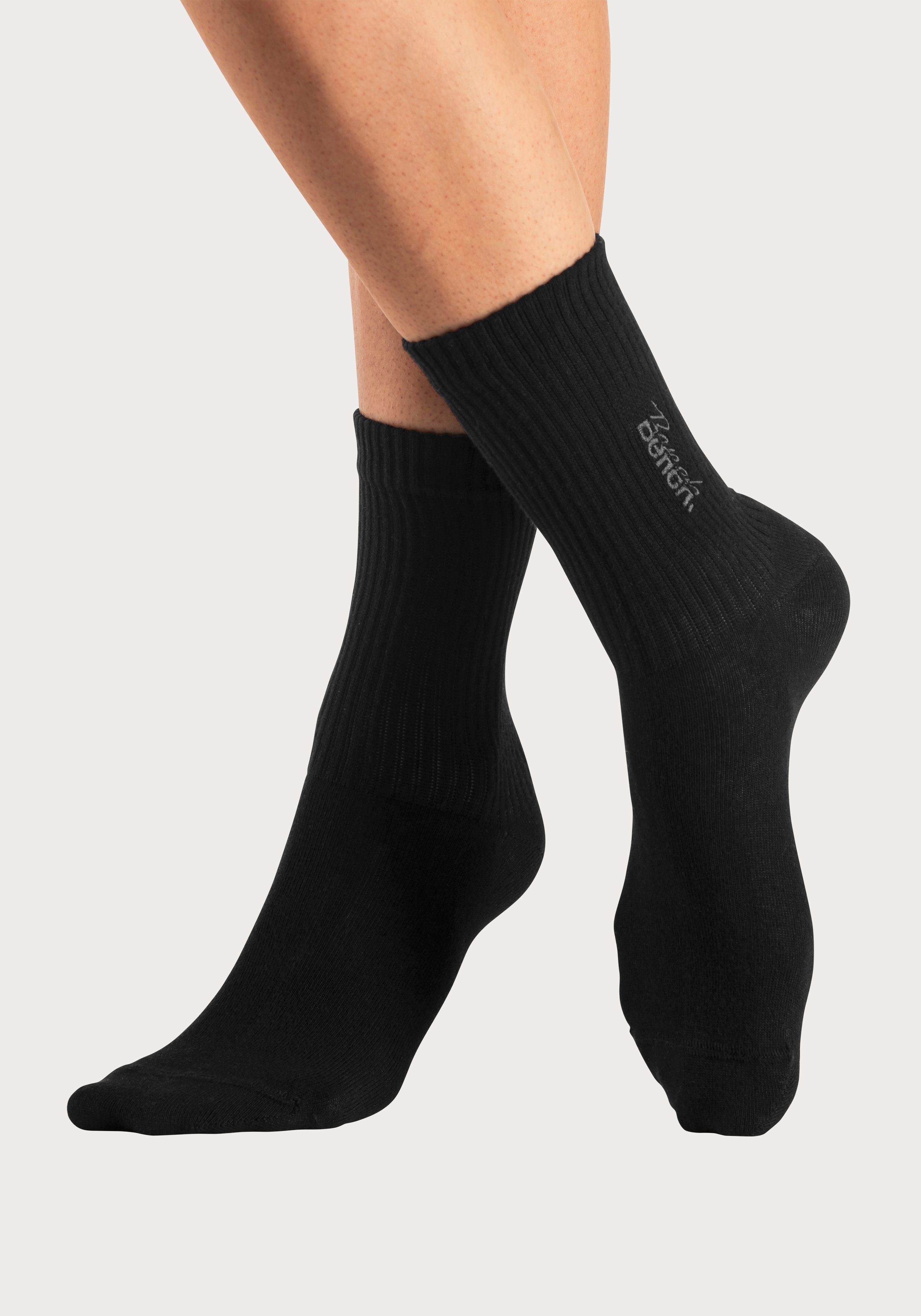 Bench. Basicsocken (Packung, 3-Paar) mit Bench Logo Stickerei