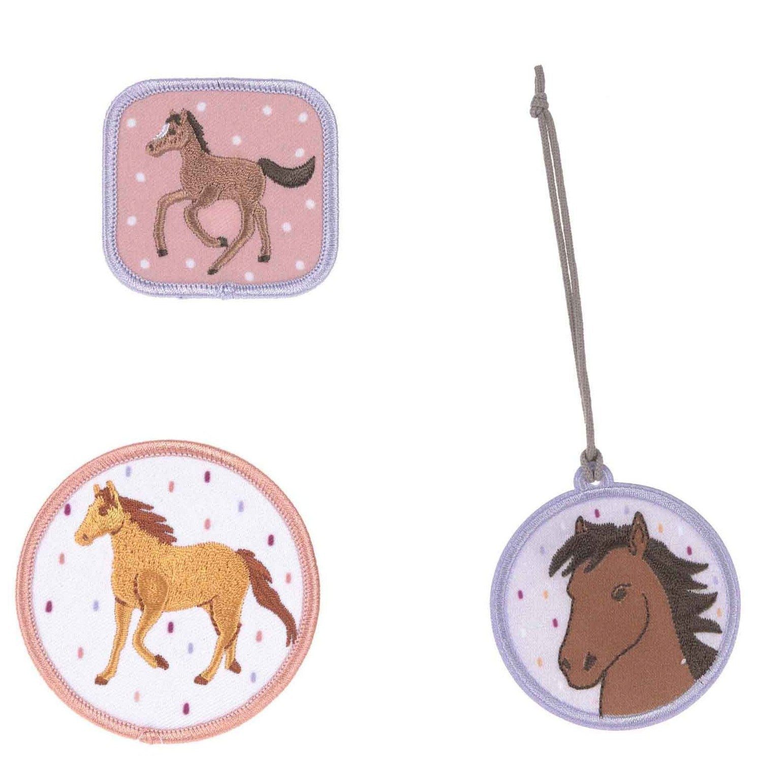 LÄSSIG Schulranzen Zubehör School Patches Set - Anhänger/Patches (Horse)