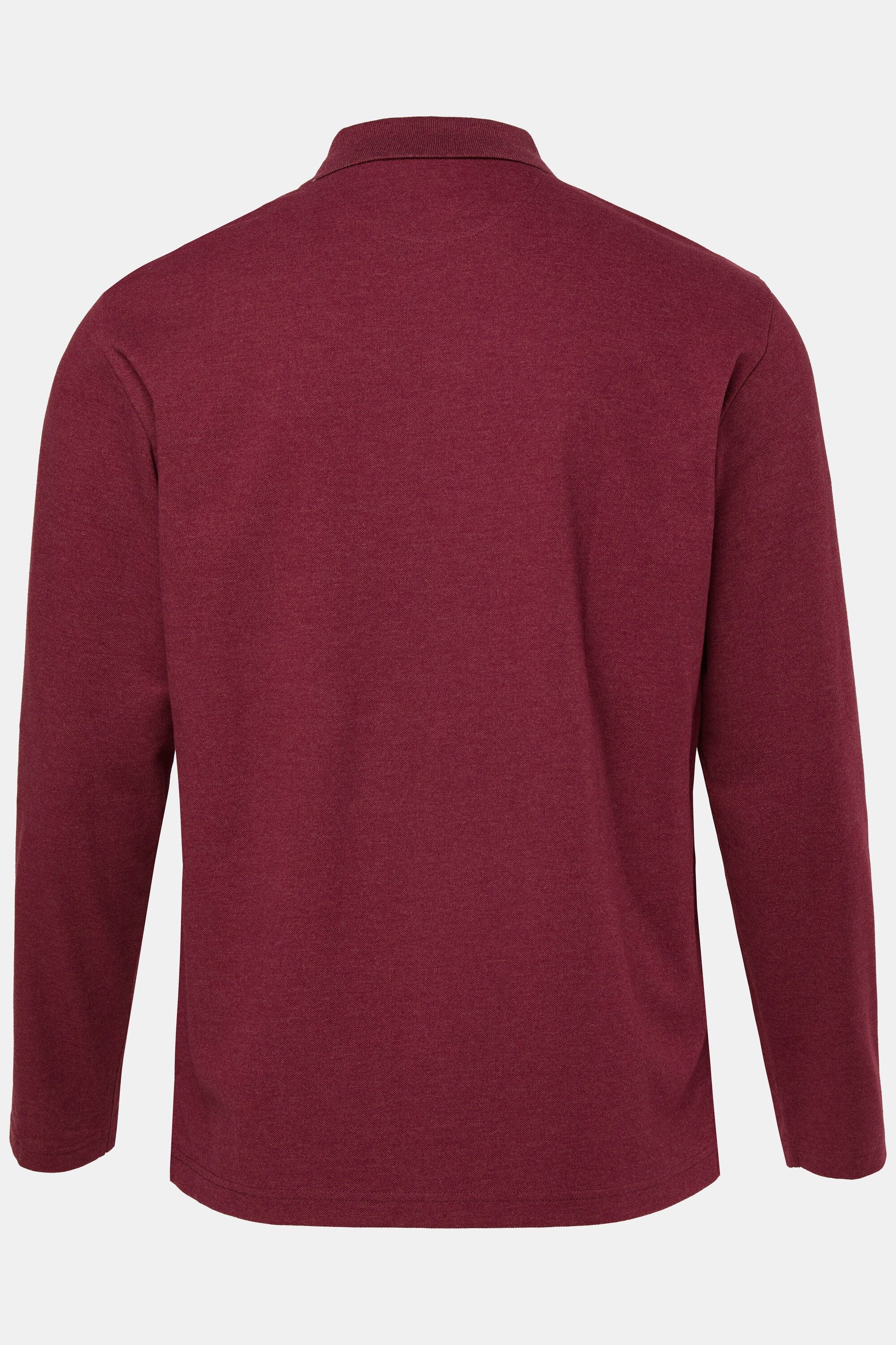 Men Plus Poloshirt Poloshirt Basic Piqué Langarm