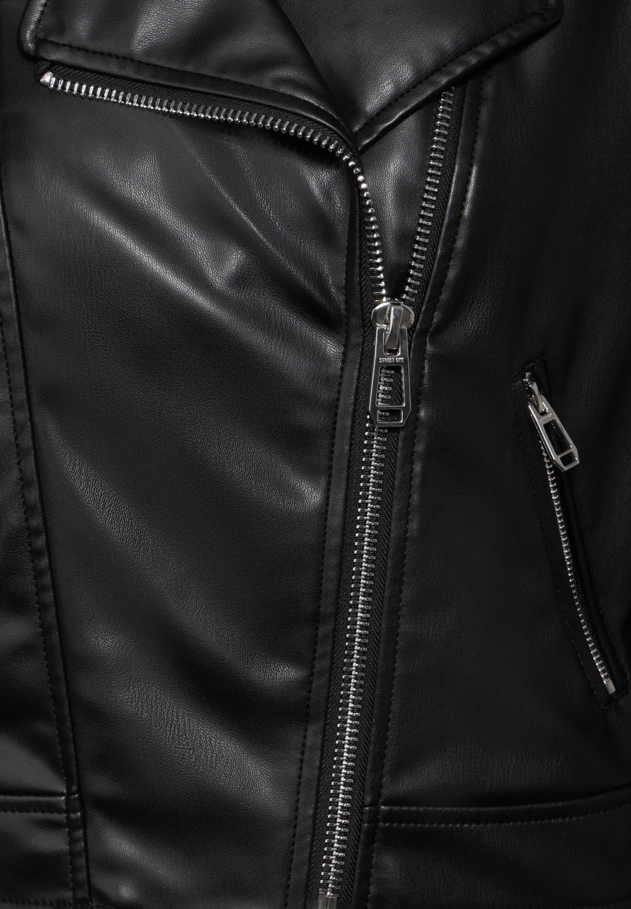 STREET ONE STUDIO Bikerjacke mit Reißverschluss-Detail