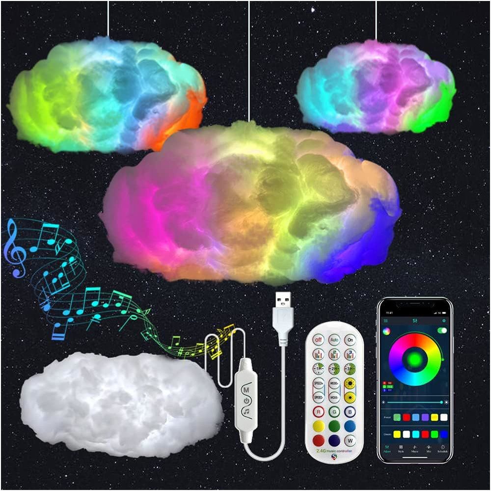 PRIISF Hängeleuchten RGB LED Deckenleuchte Dimmbar günstig online kaufen
