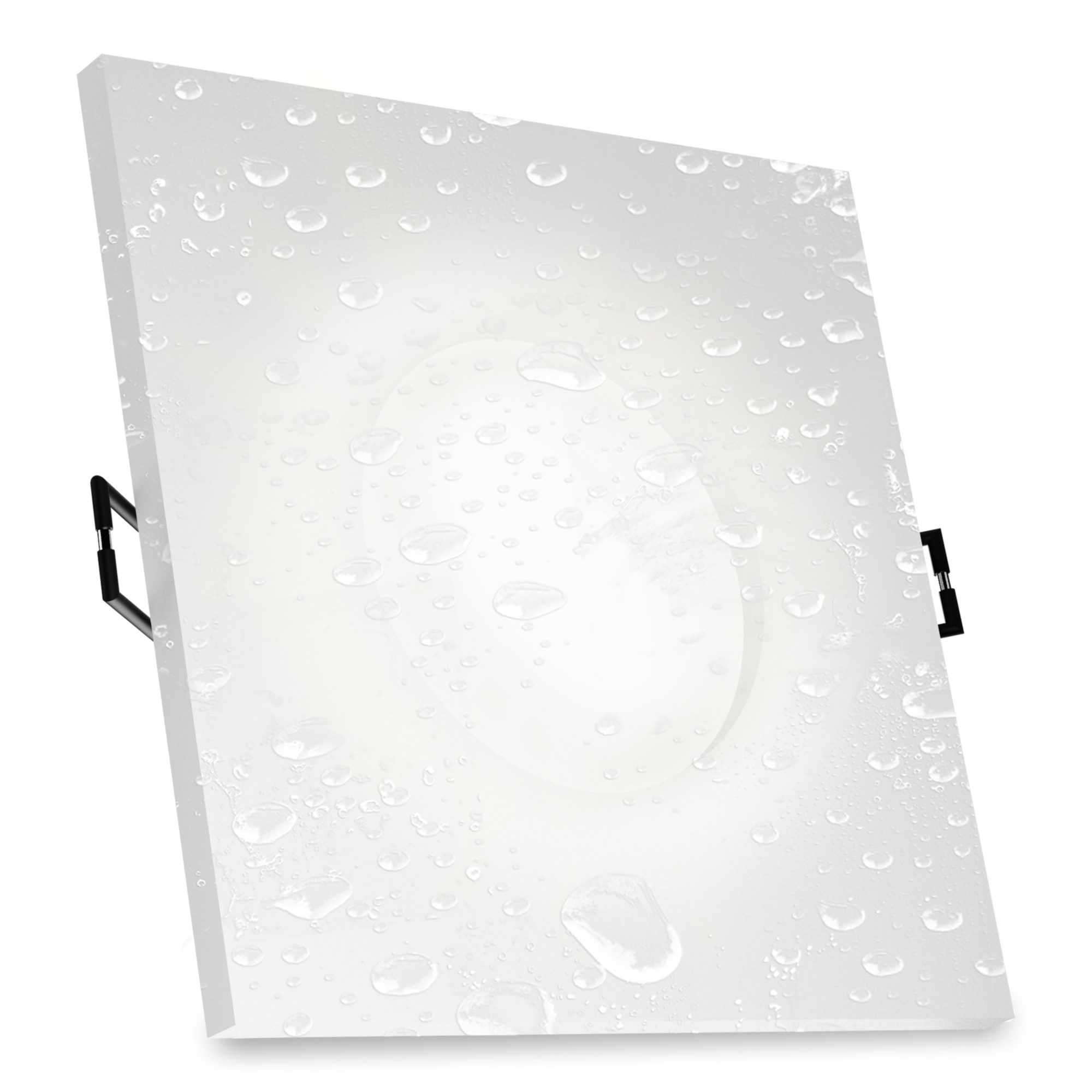 linovum LED Außen-Deckenleuchte ISAWO Einbau Deckenstrahler IP65 weiß mit LED Lampe neutral Deckenspot, Neutralweiß